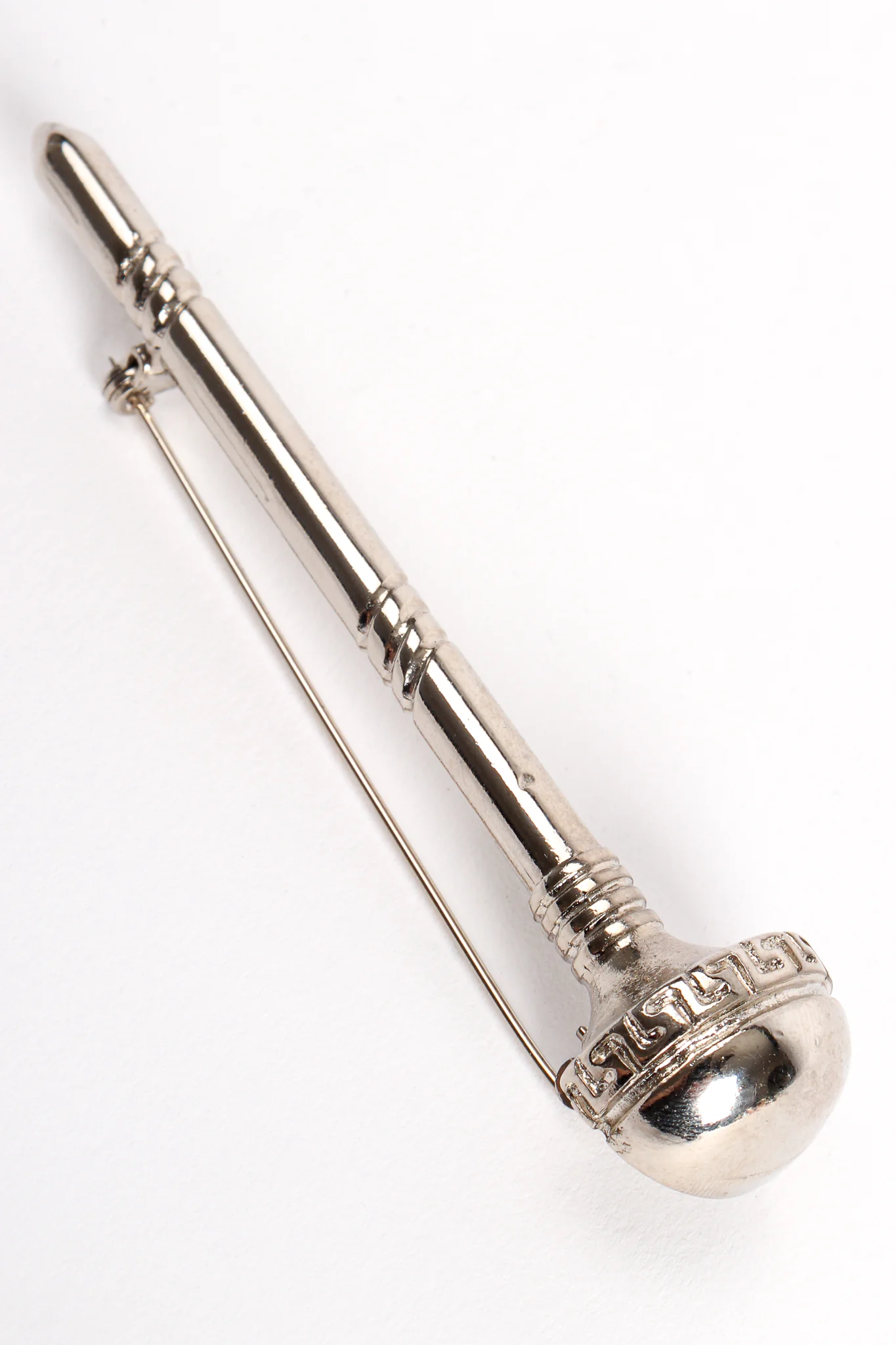 Large Silver Screw Pin - Image 6