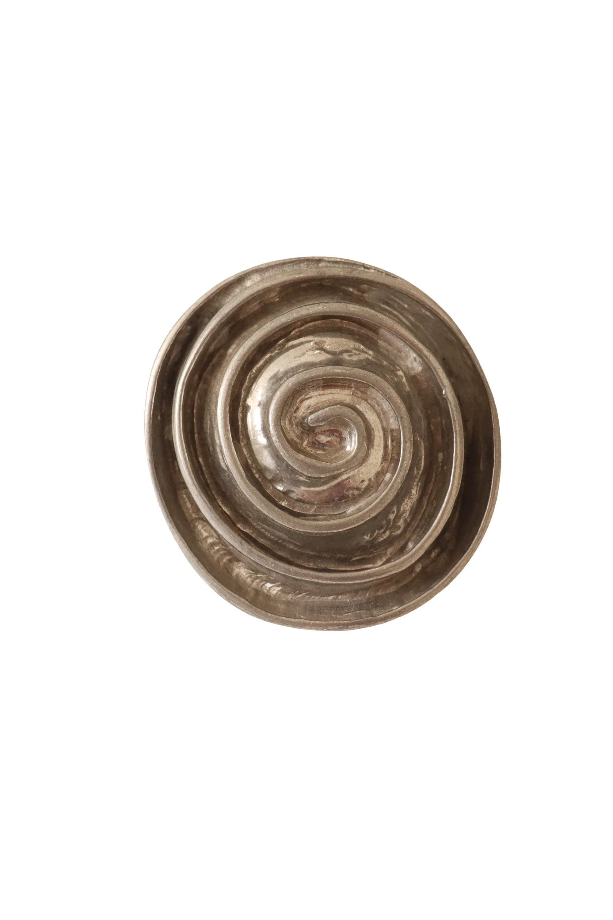 Silver Sculptural Spiral Ring