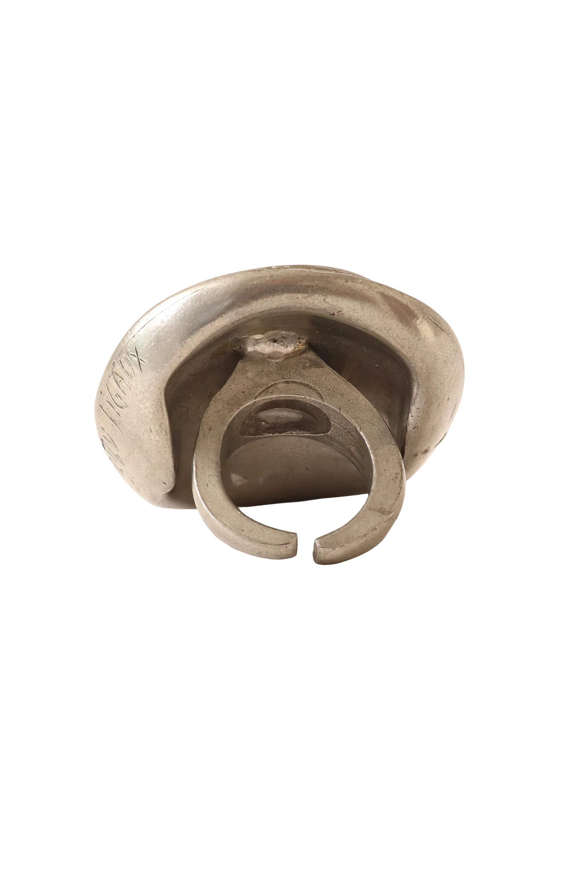 Silver Sculptural Spiral Ring - Image 8