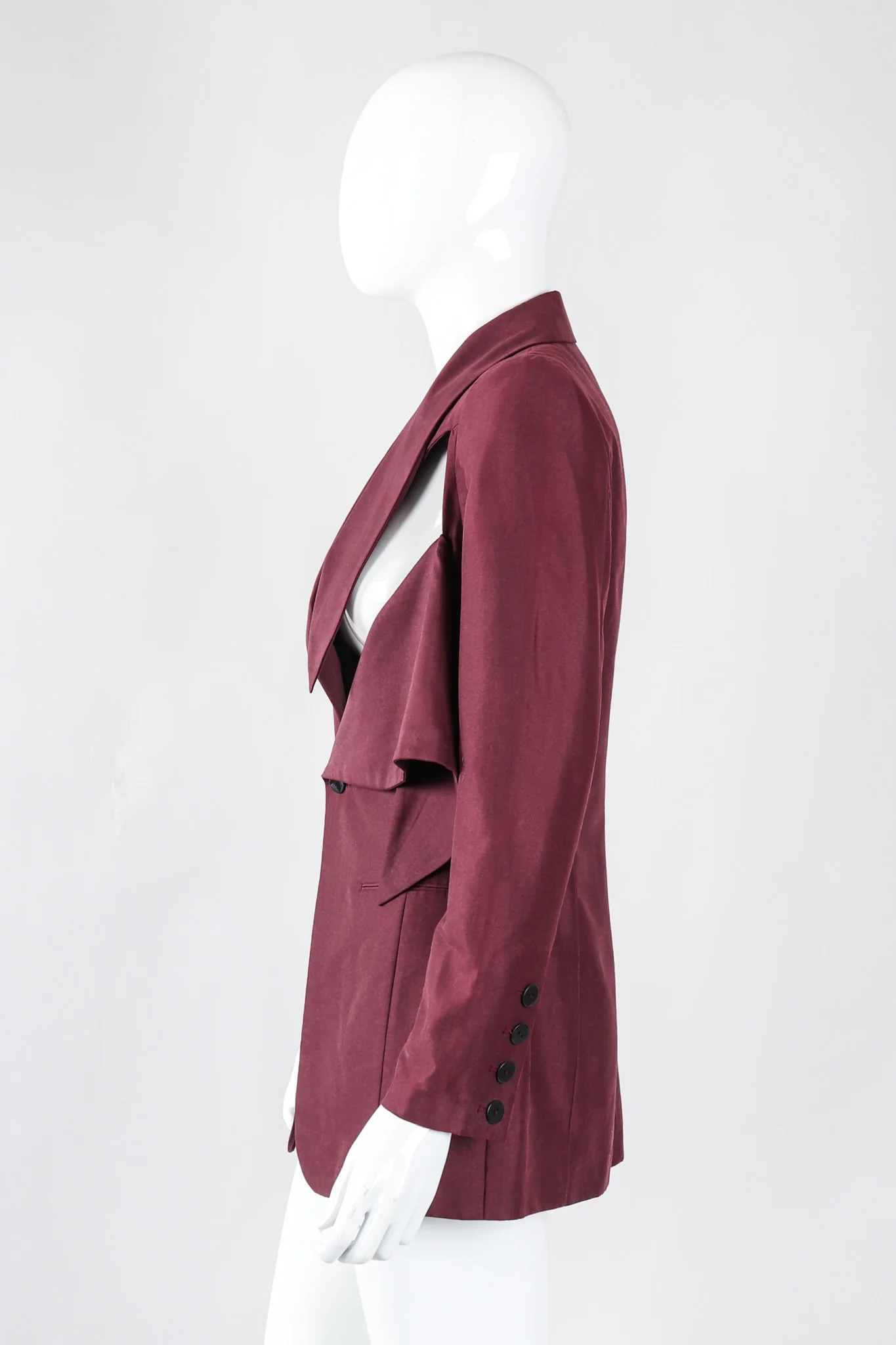 Slashed Cutout Tie Jacket - Image 7