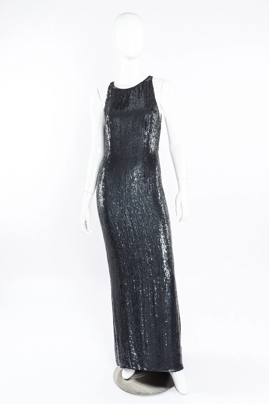 Sleeveless Sequin Gown