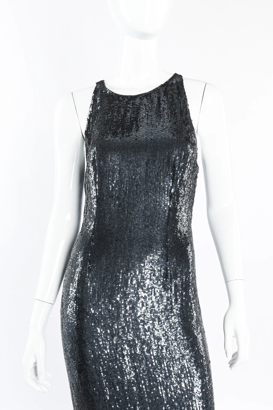 Sleeveless Sequin Gown - Image 5