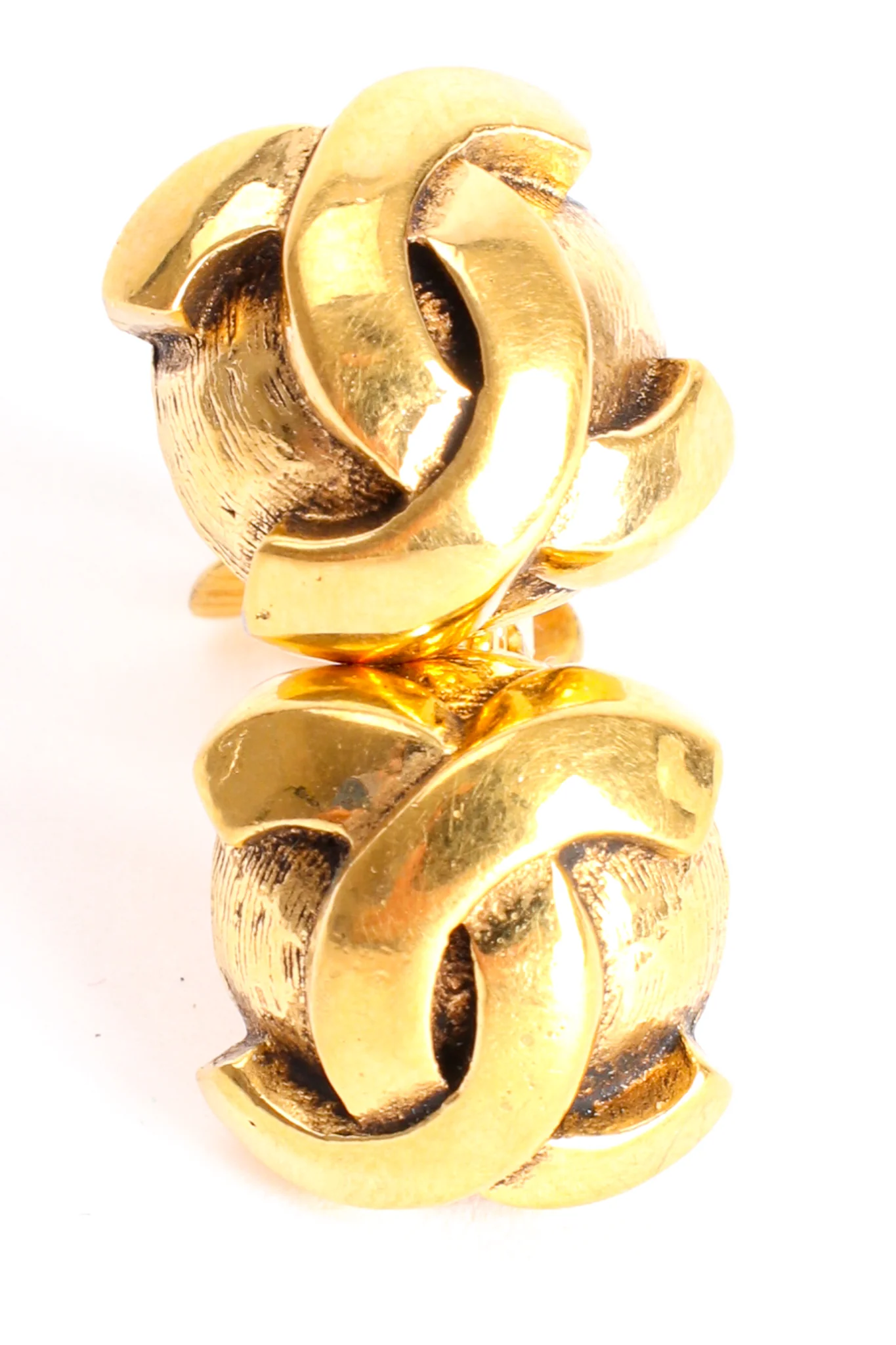 Small CC Logo Stud Earrings - Image 3