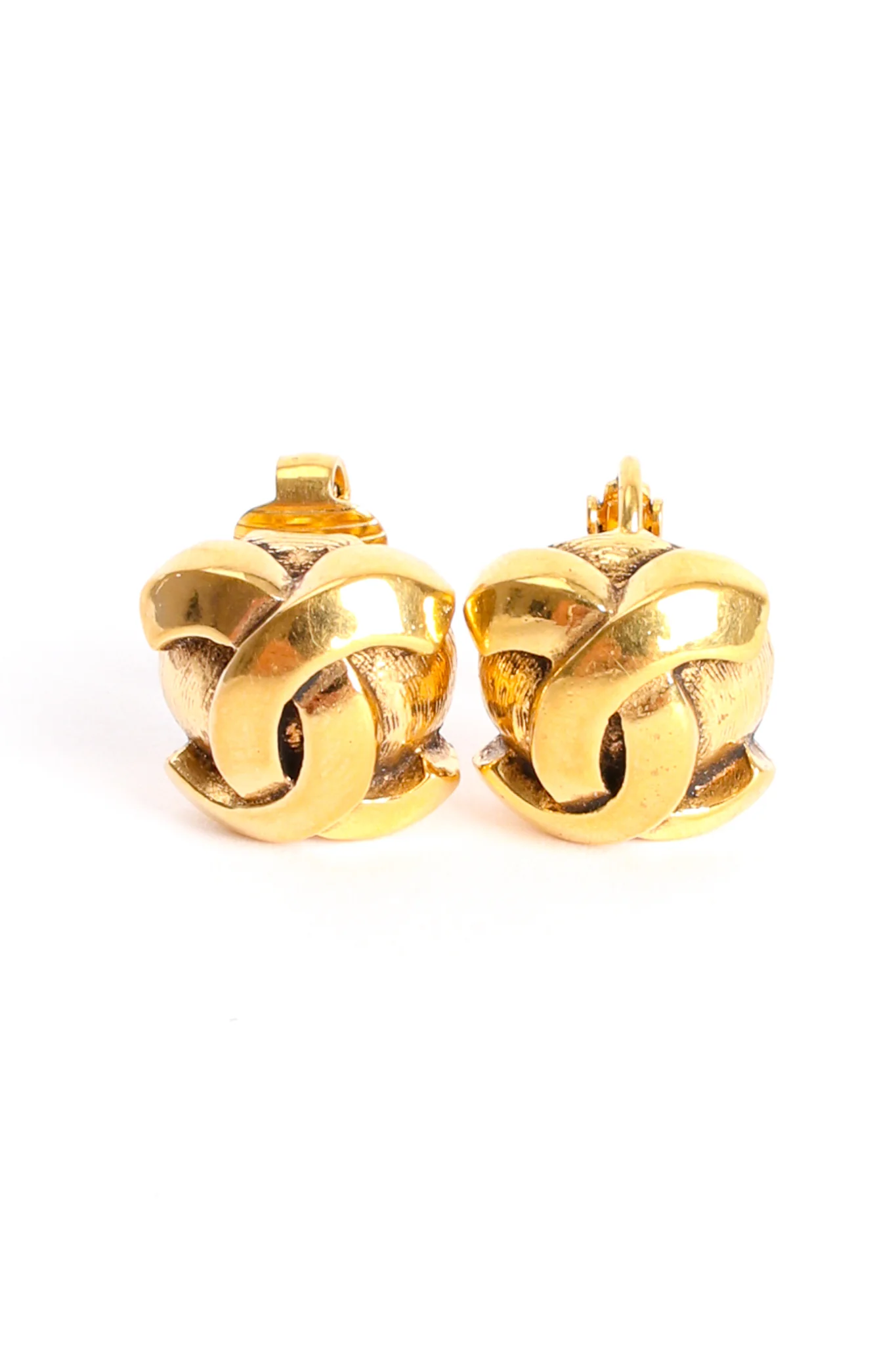 Small CC Logo Stud Earrings - Image 4