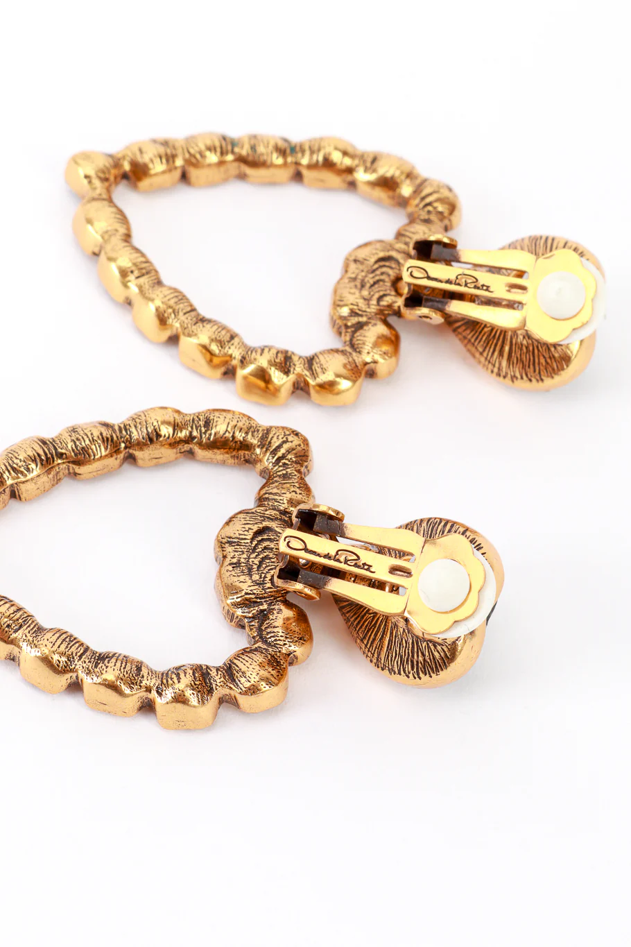 Smoky Crystal Heart Drop Earrings - Image 5