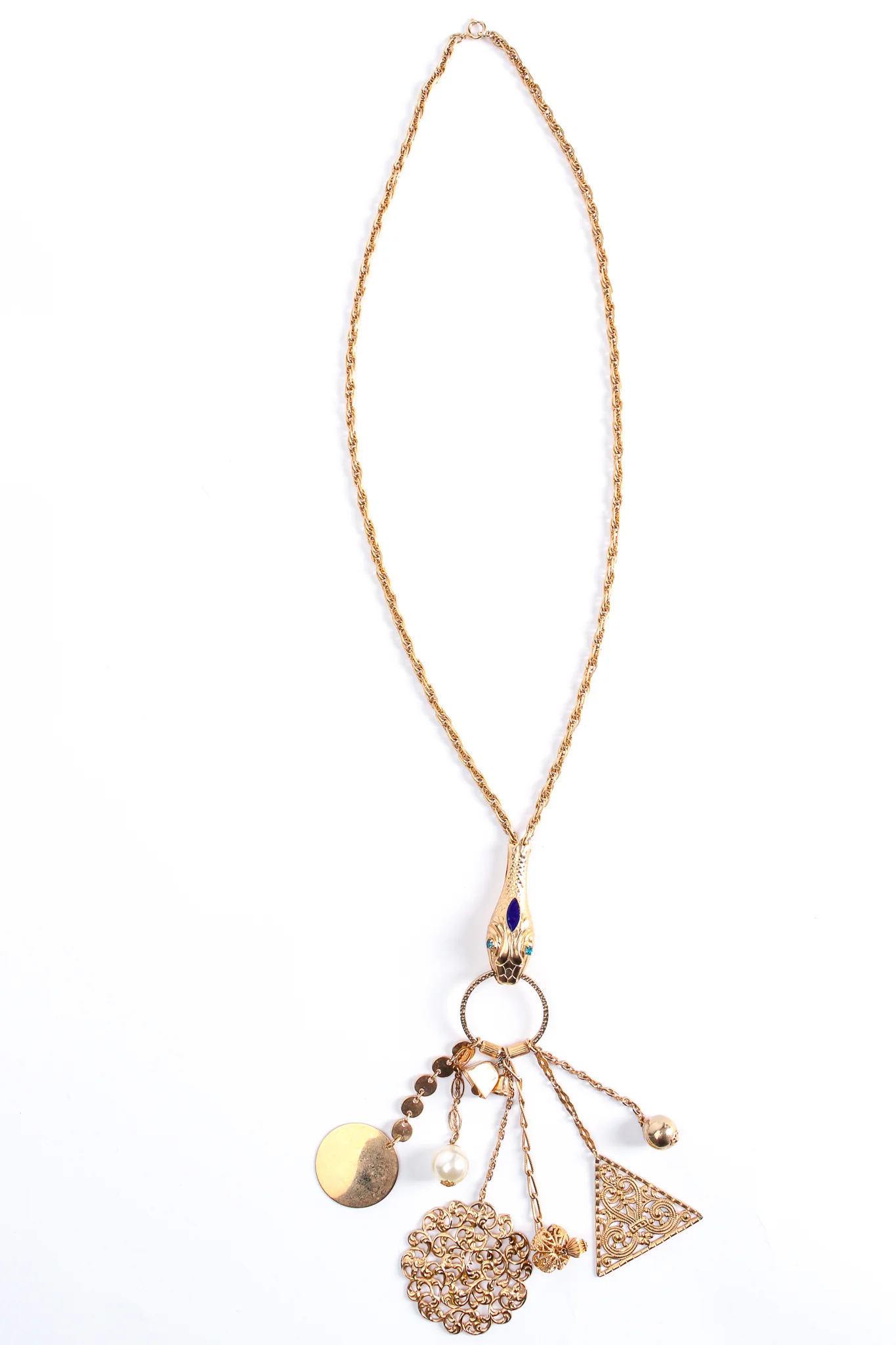 Snake Charm Fob Pendant - Image 3
