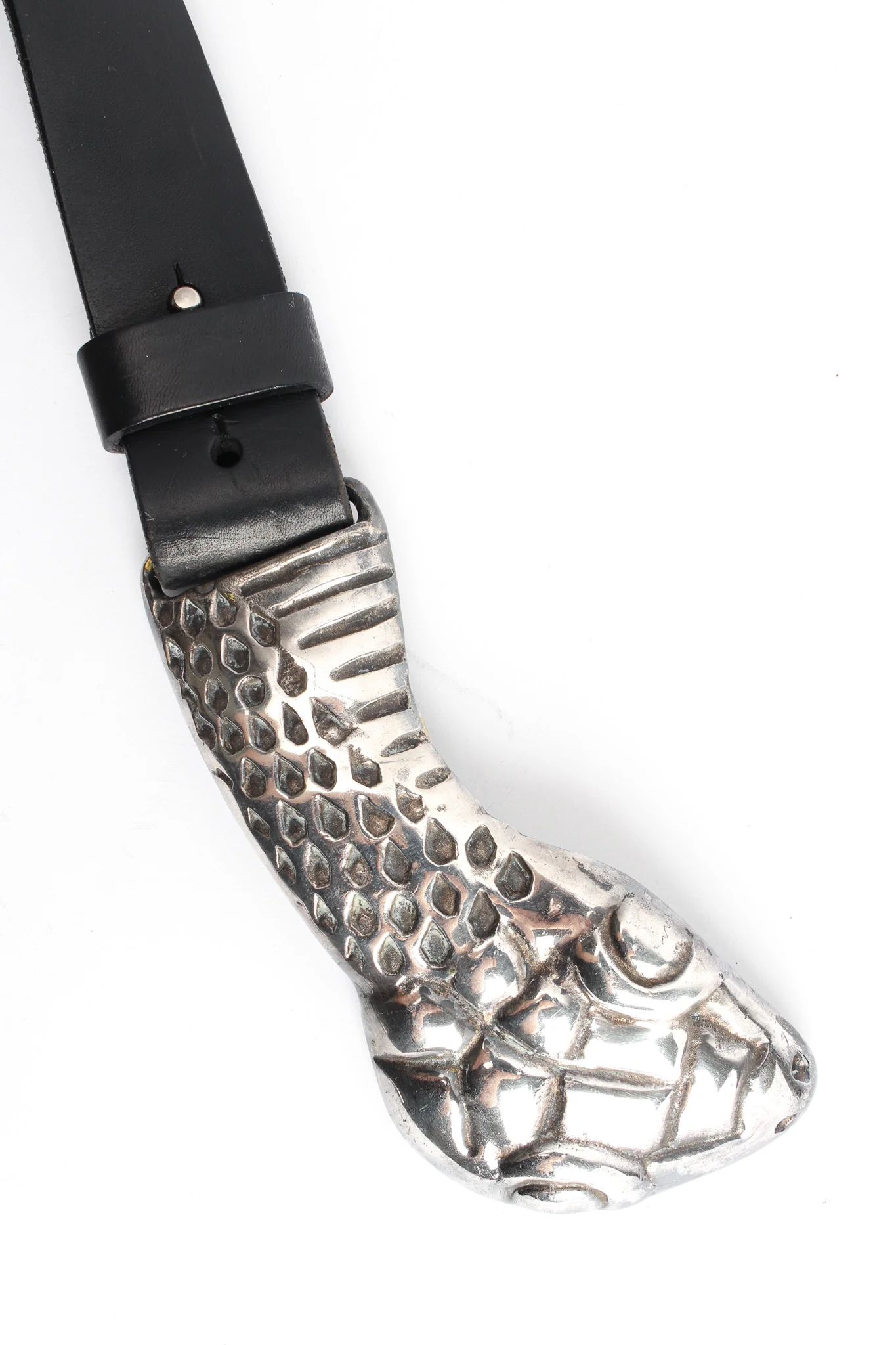 Snake Head Leather Belt - Image 7