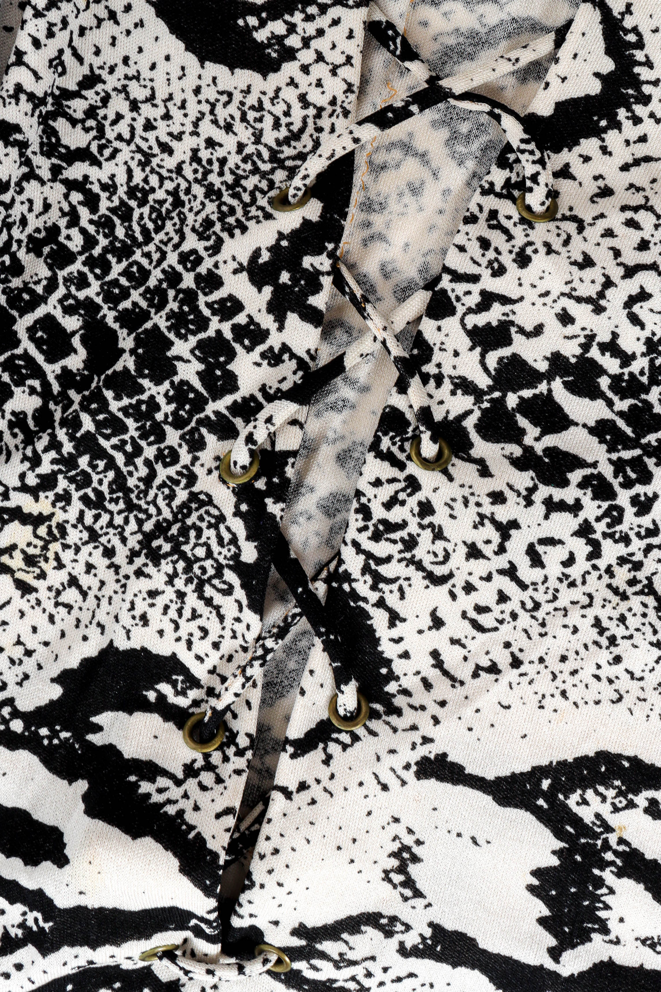Snake Print Lace Up Dress - Image 8