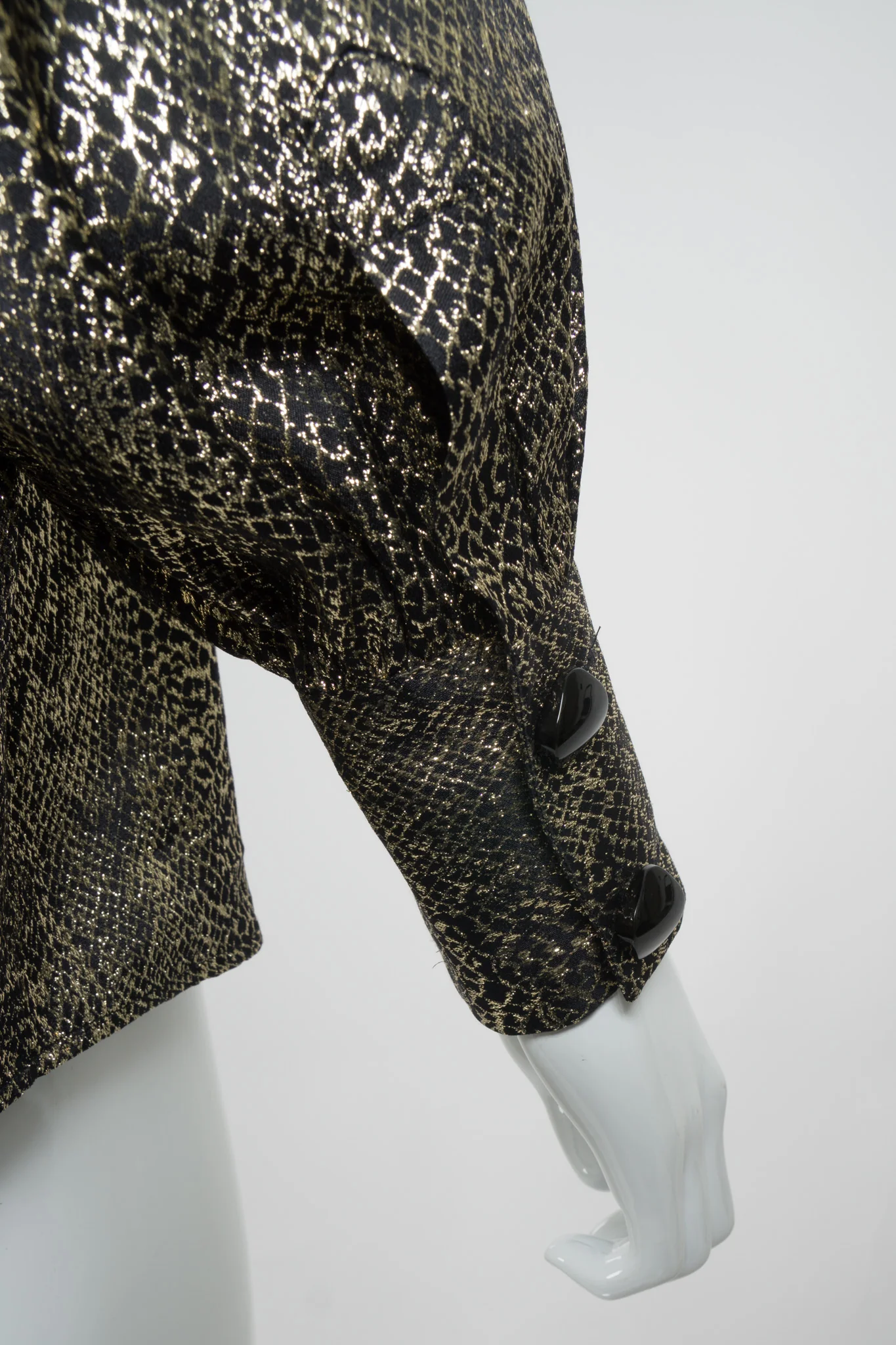 Snake Print Lamé Blouse & Skirt Set - Image 8
