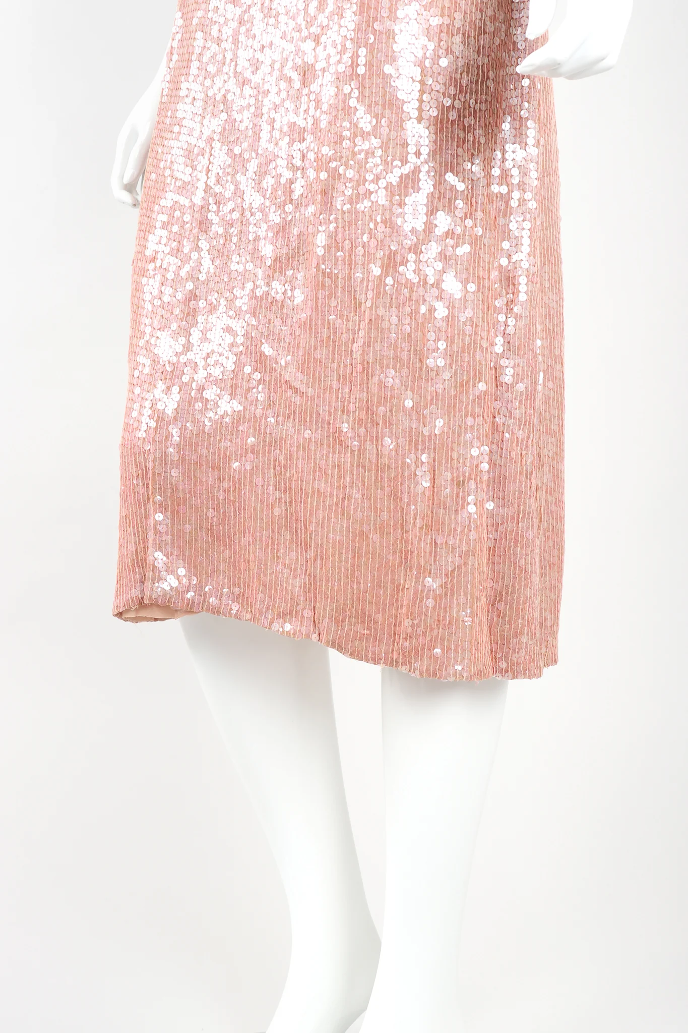 Snake Trimmed Sequin Dress - Image 5