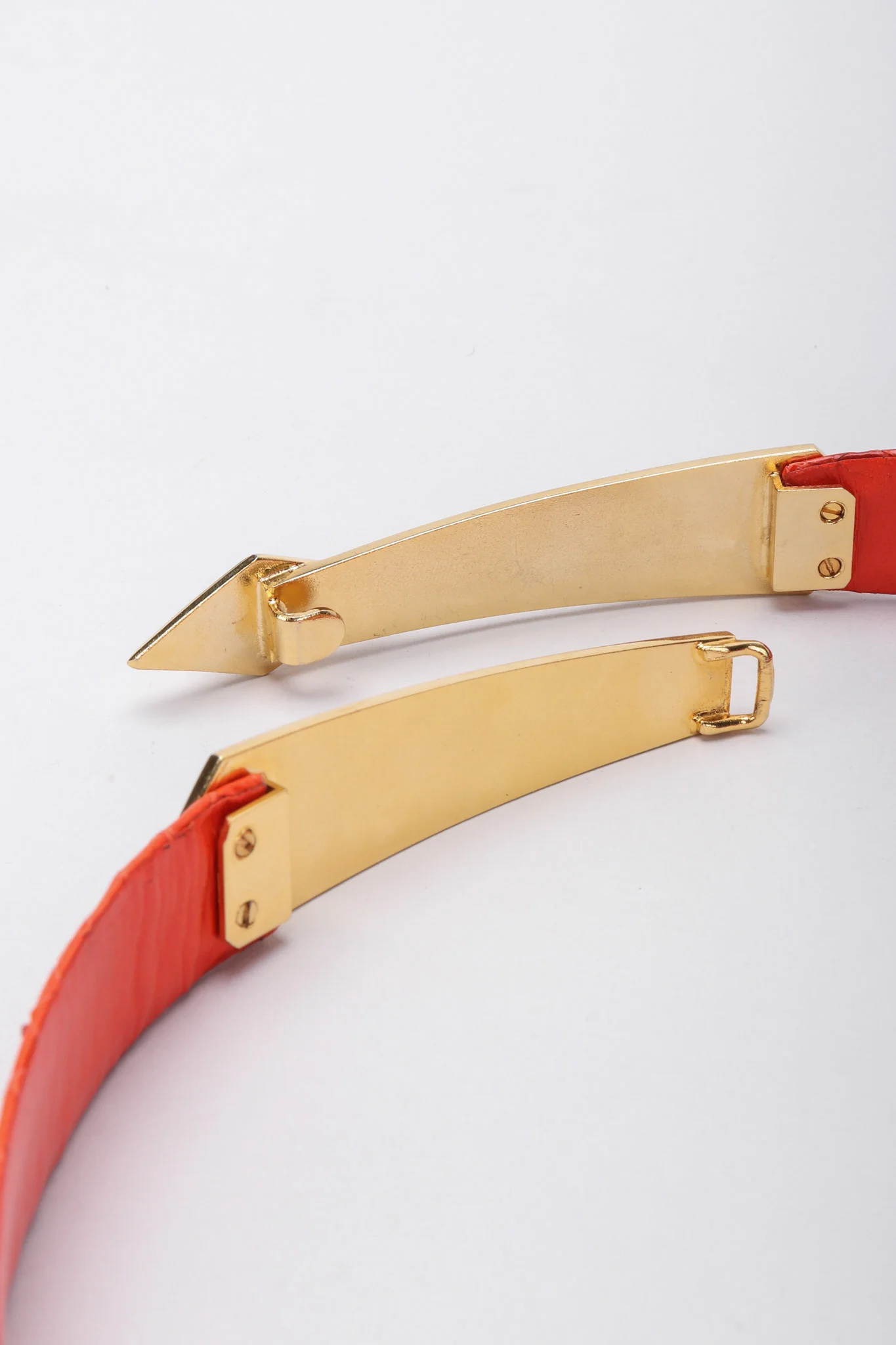 Snakeskin Diamond Shape Buckle Belt - Image 9