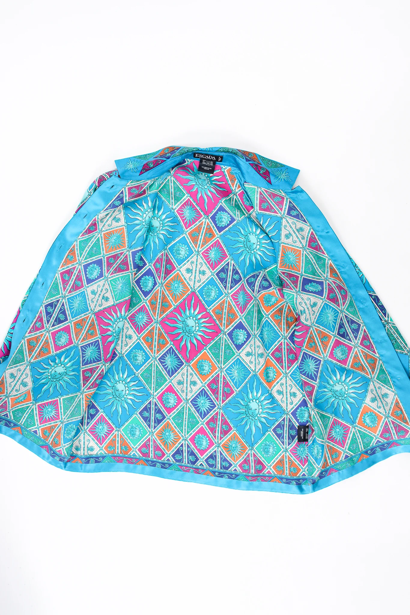 Sol Goddess Mosaic Satin Shirt - Image 14