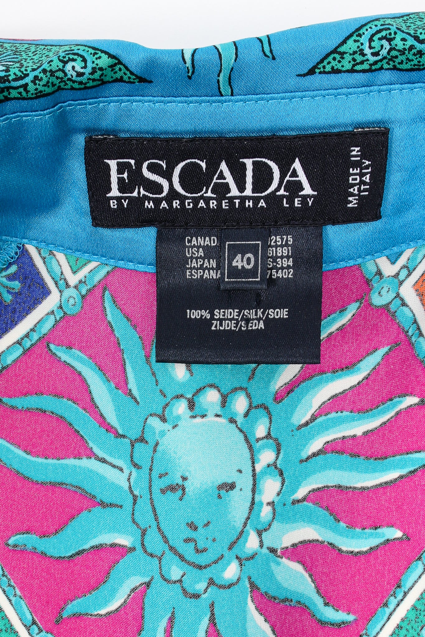 Sol Goddess Mosaic Satin Shirt - Image 15