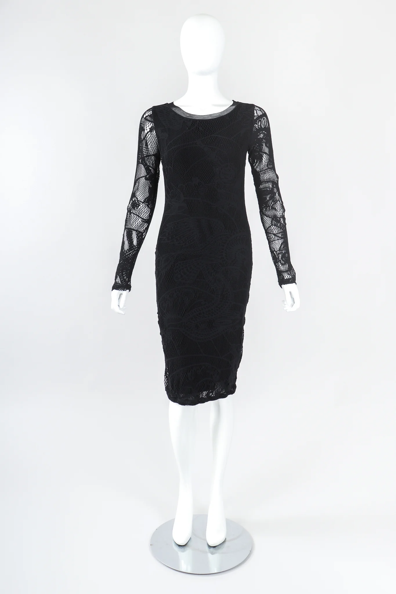 Soleil Crochet Net Mesh Lace Dress - Image 2