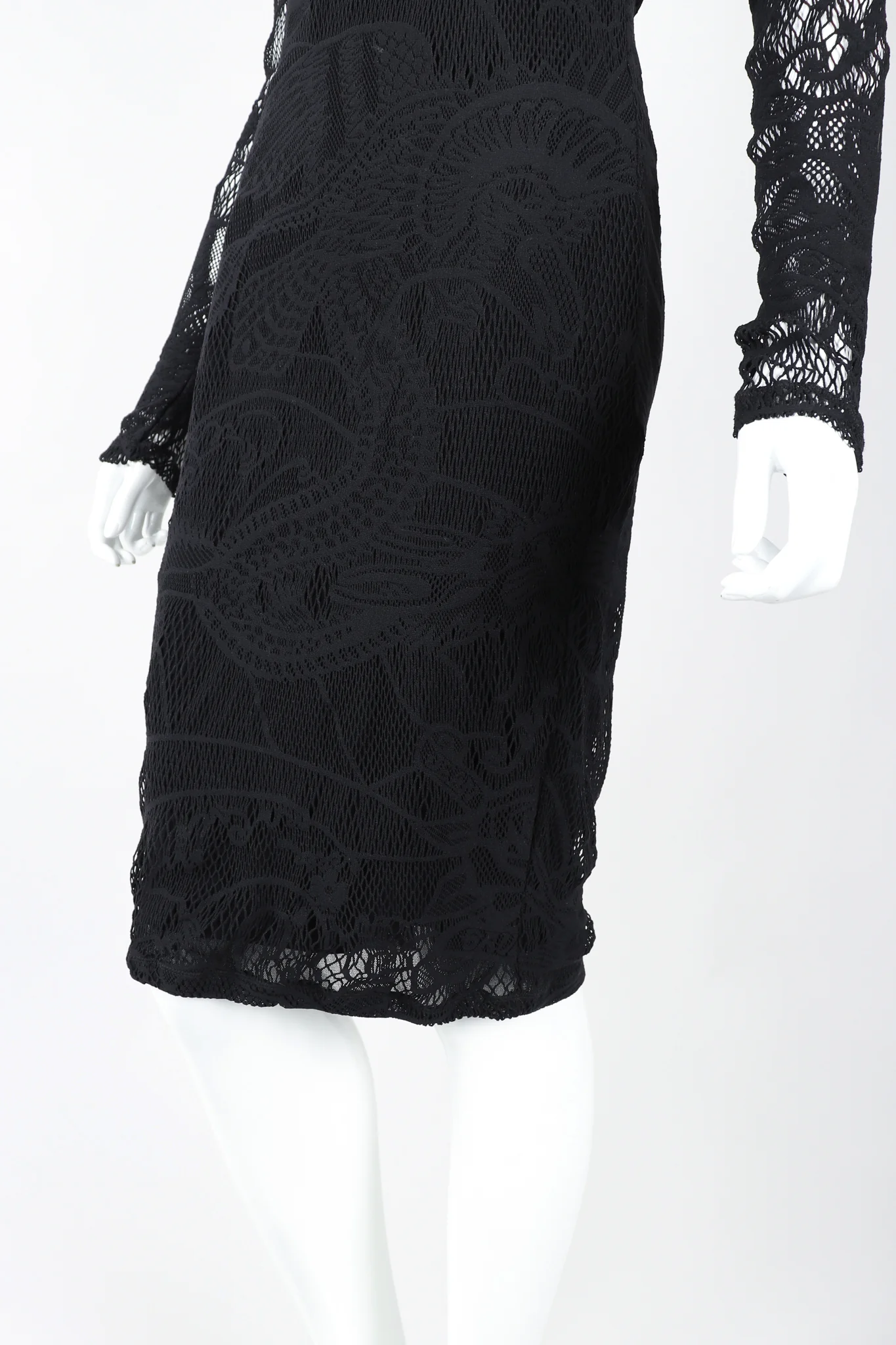 Soleil Crochet Net Mesh Lace Dress - Image 3