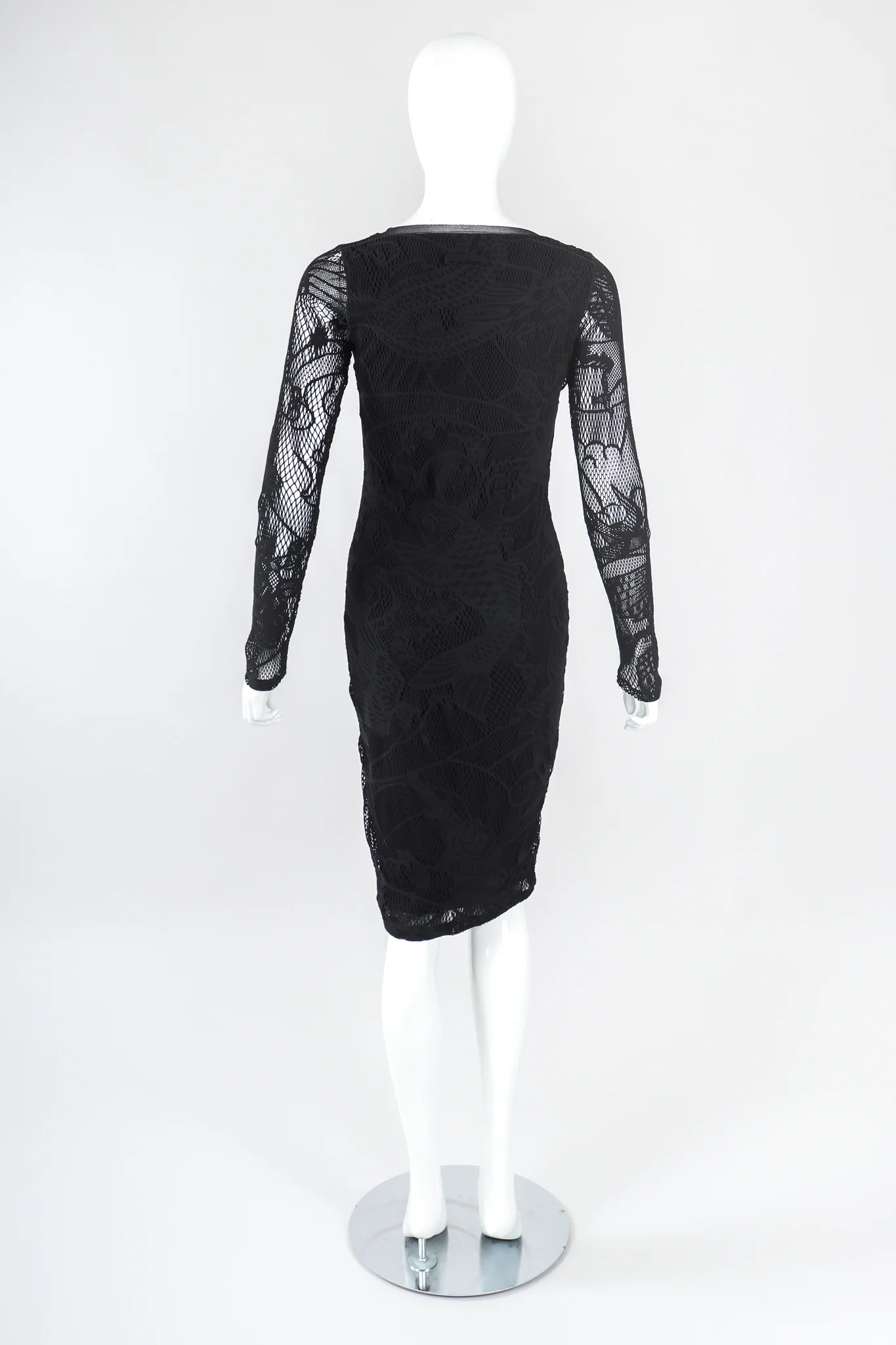 Soleil Crochet Net Mesh Lace Dress - Image 4