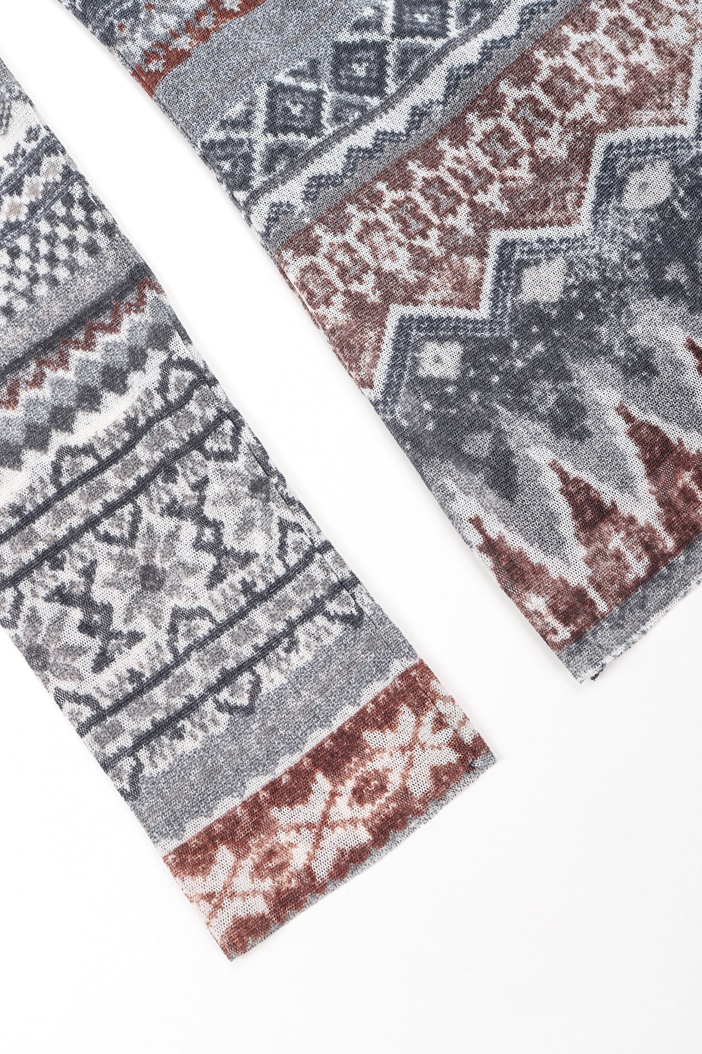 Soleil Fair Isle Illusion Mesh Top - Image 8
