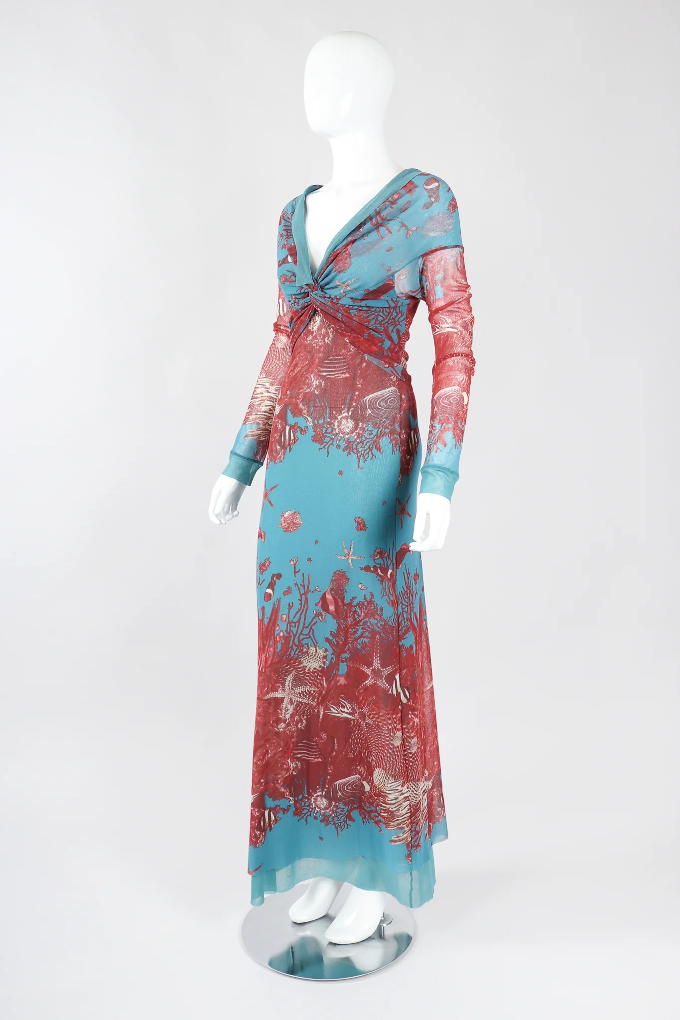 Soleil Mesh Coral Reef Dress - Image 7