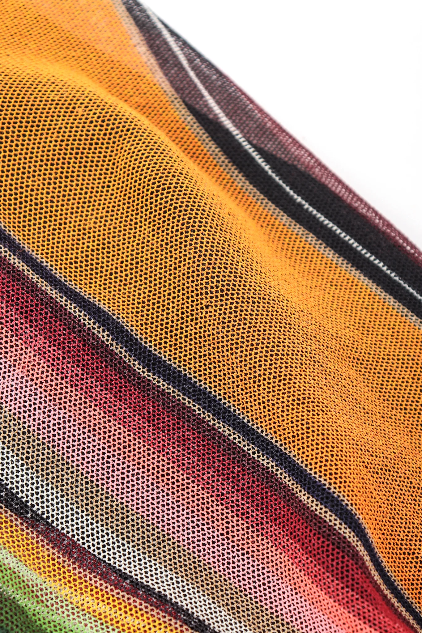Soleil Mesh Striped Poncho - Image 11