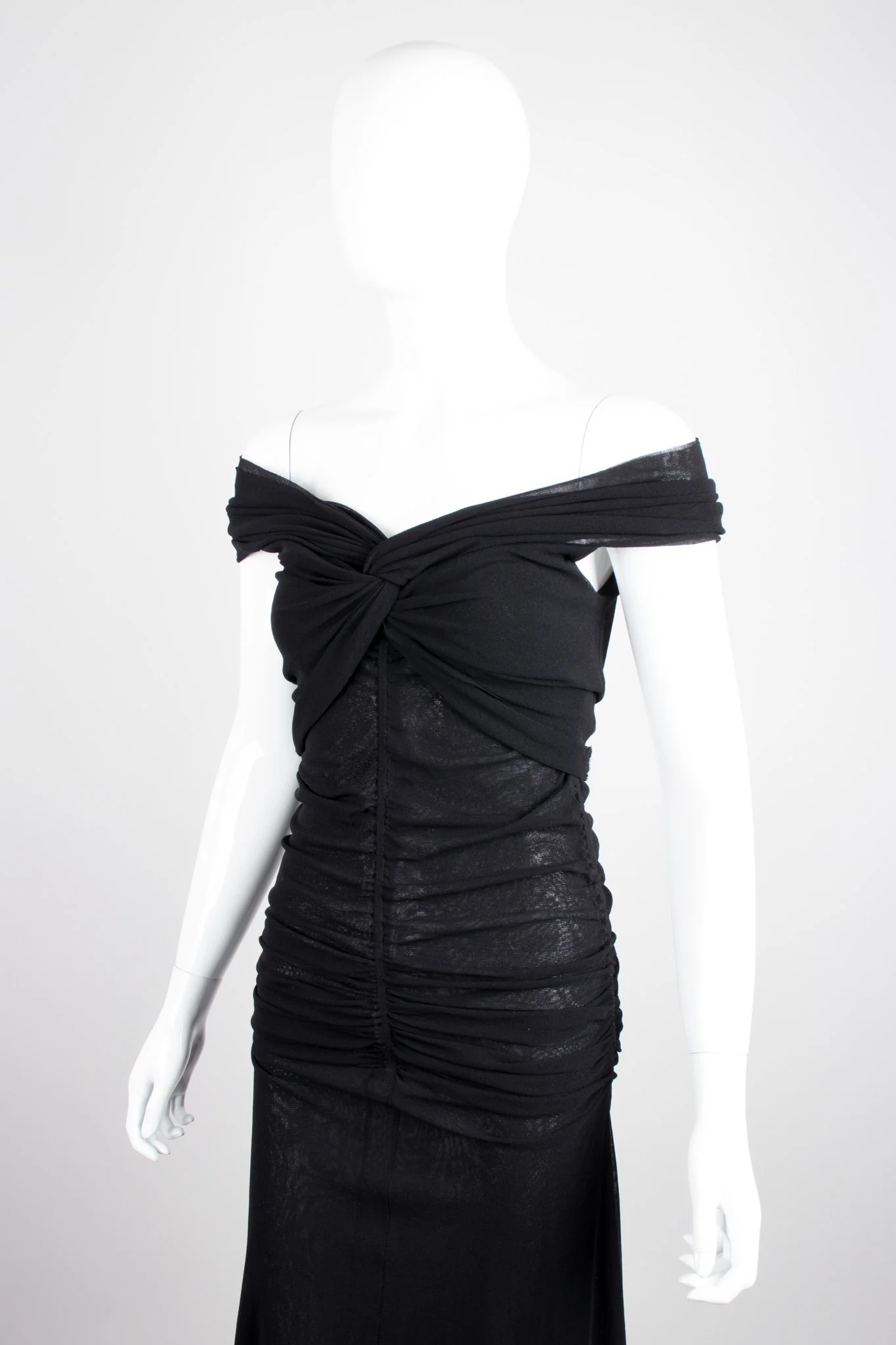 Soleil Ruched Mesh Dress - Image 2