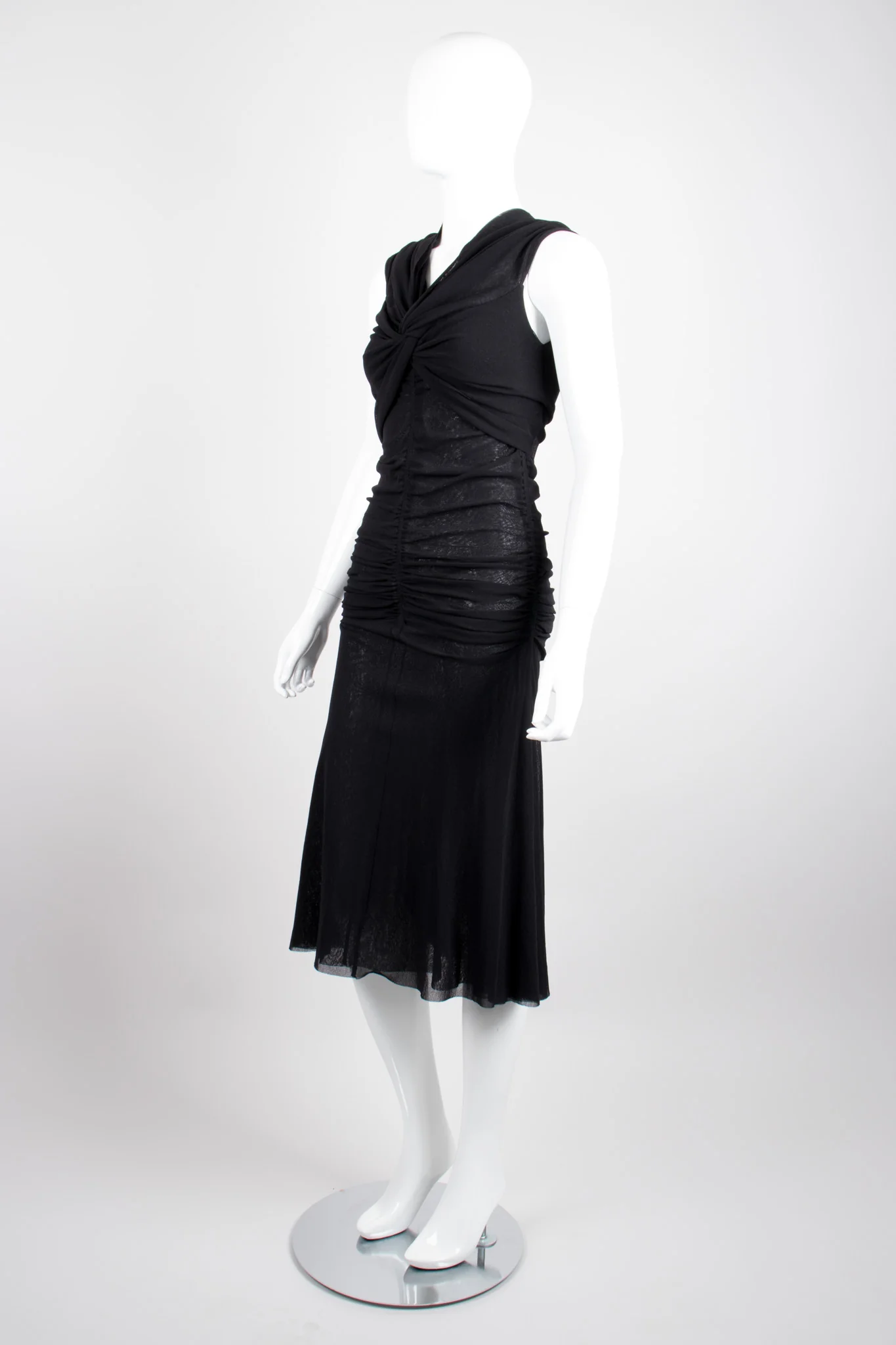 Soleil Ruched Mesh Dress - Image 4