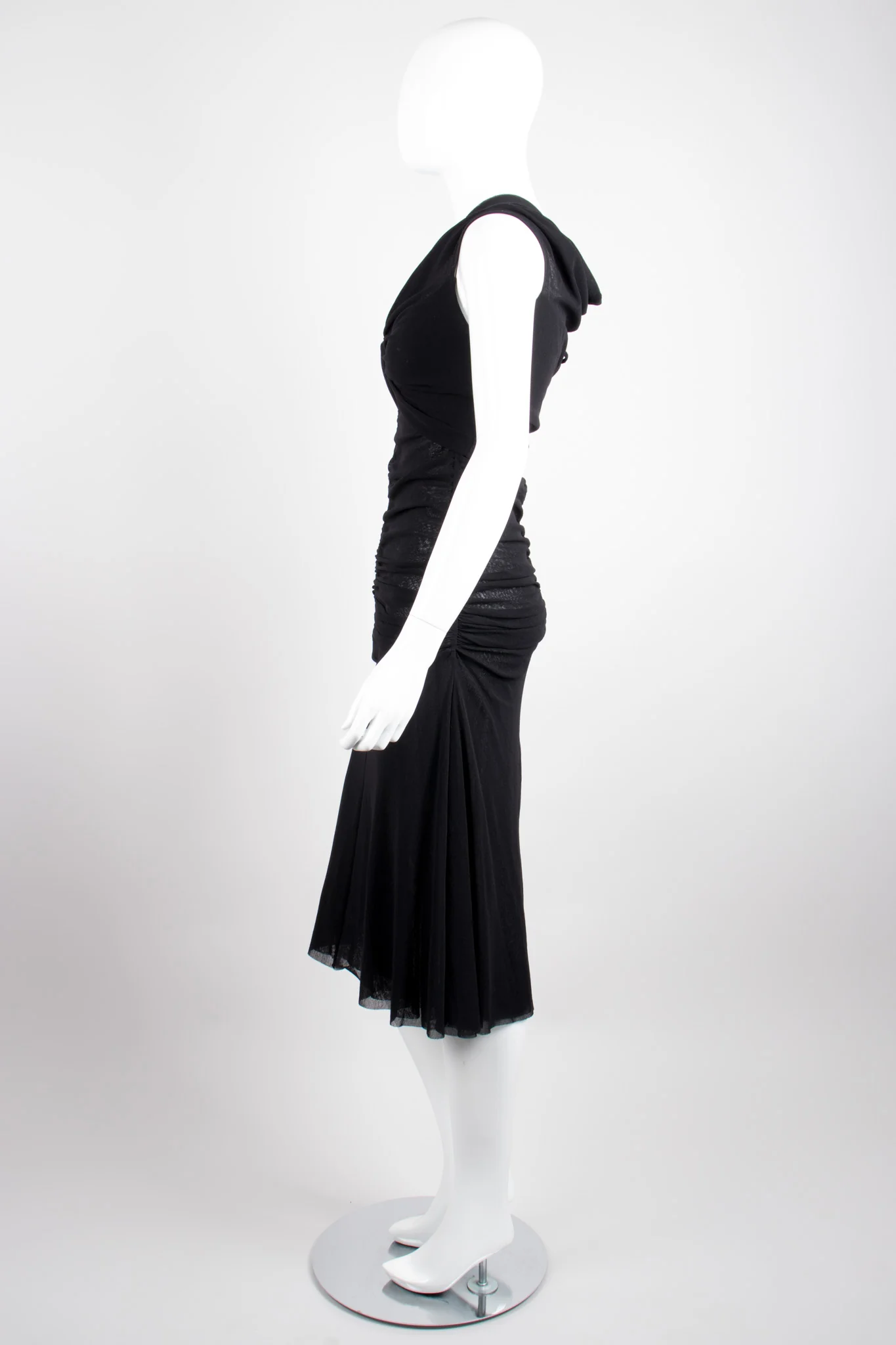 Soleil Ruched Mesh Dress - Image 5
