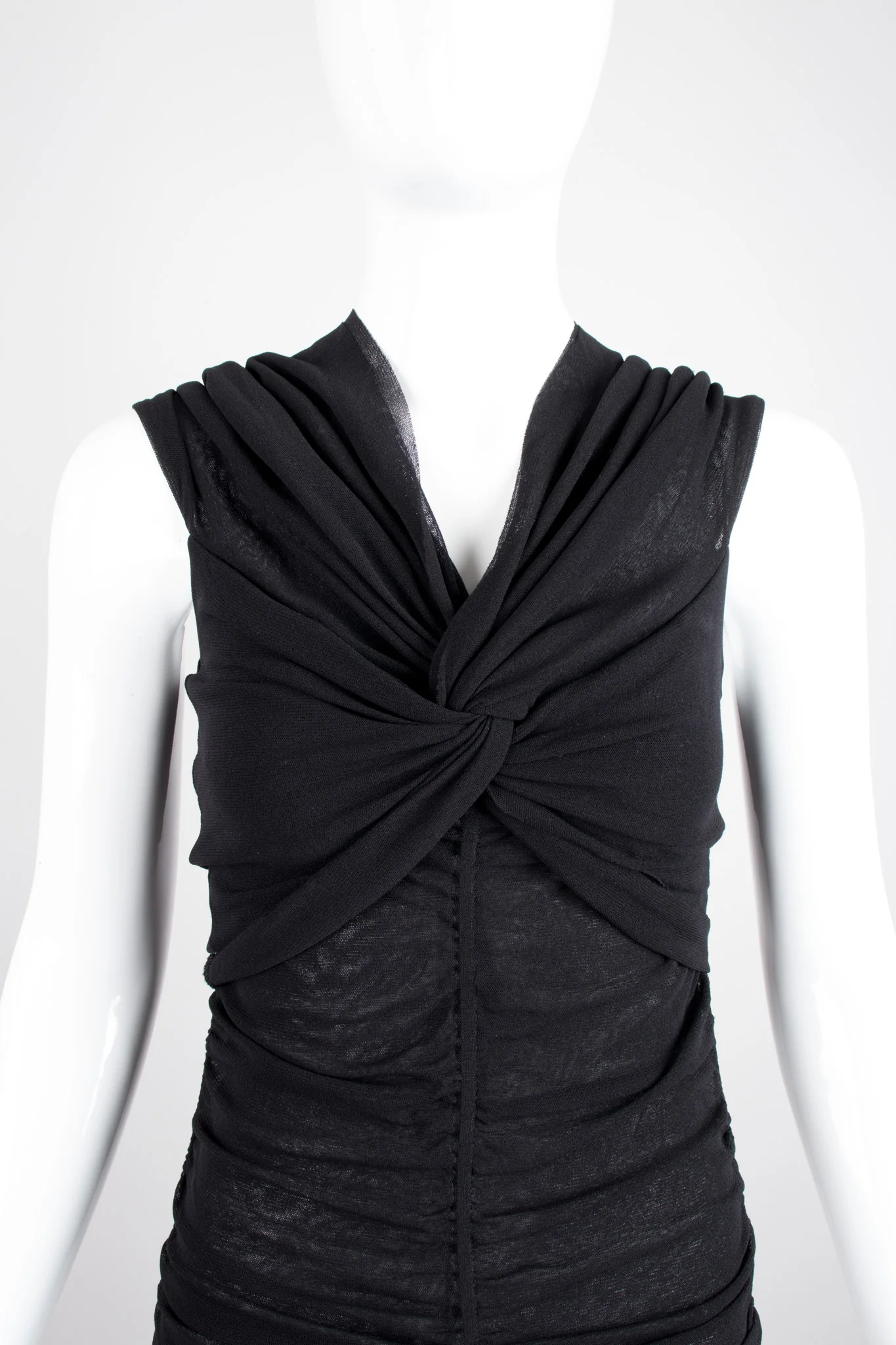 Soleil Ruched Mesh Dress - Image 9