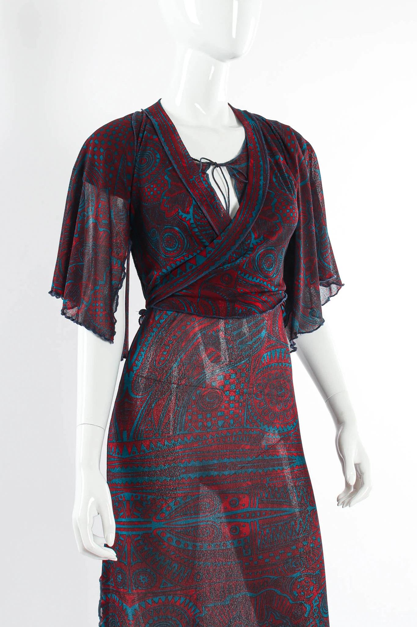 Soleil Tribal Mask Shawl & Dress Set - Image 4