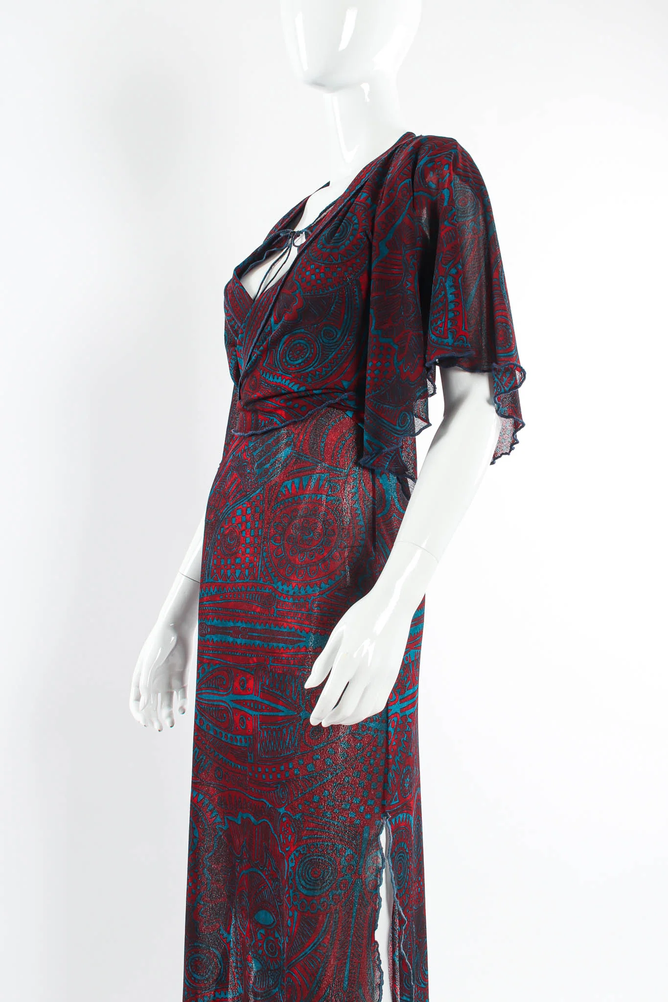 Soleil Tribal Mask Shawl & Dress Set - Image 5