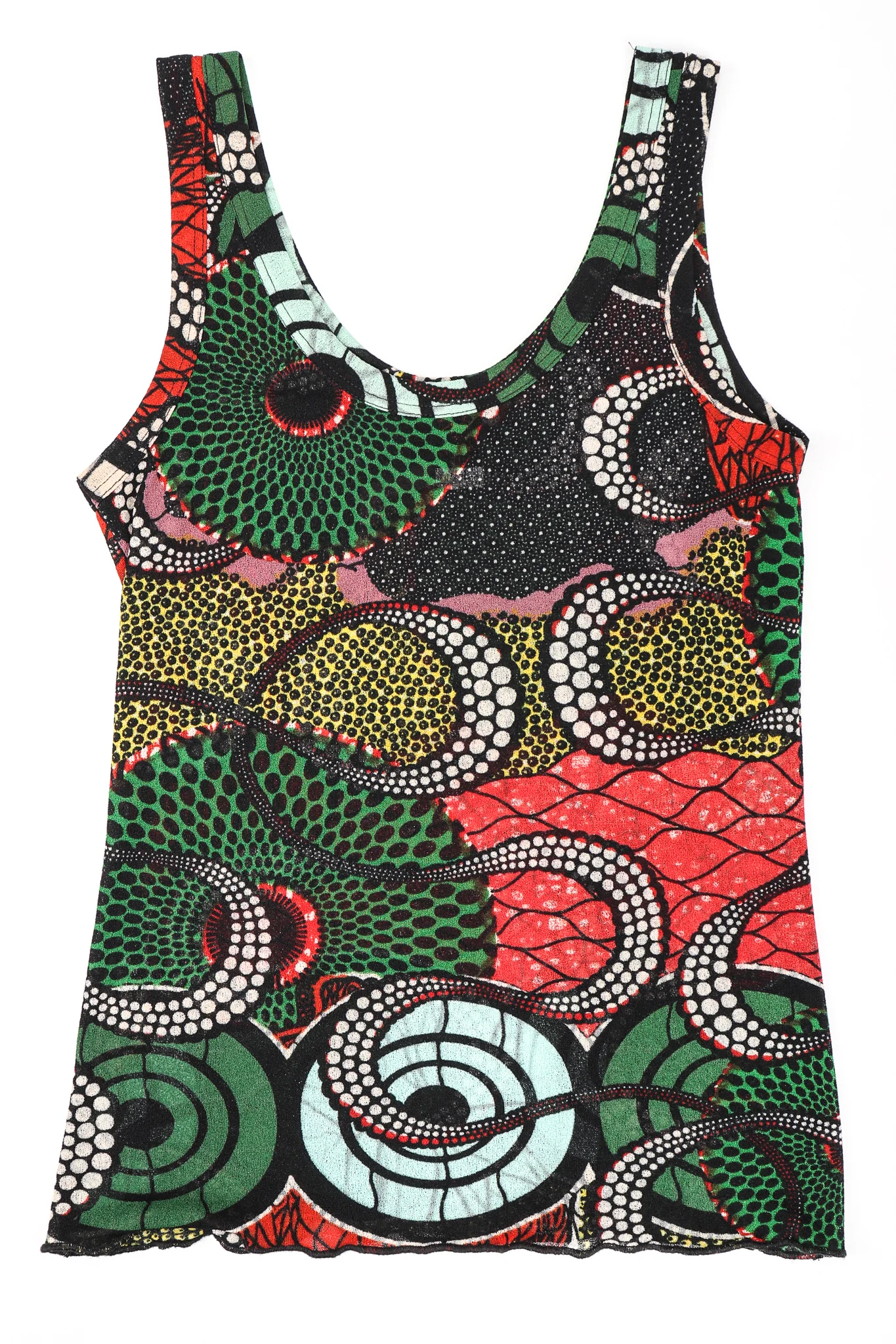 Soleil Wax Print Mesh Tank - Image 10