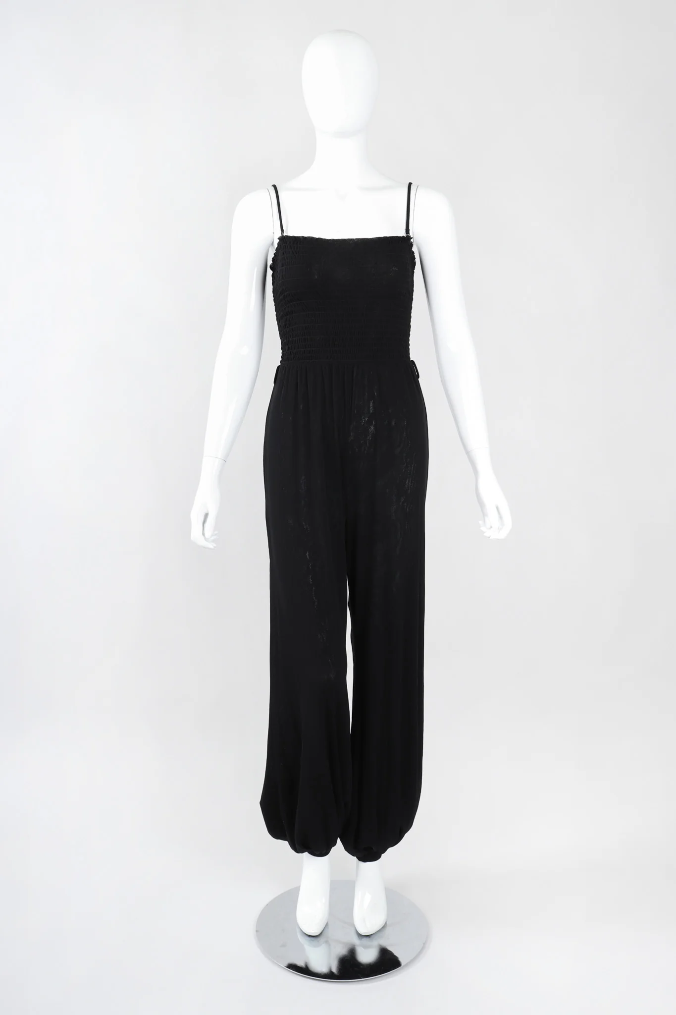 Soleil Shirred Mesh Jumpsuit - Image 3