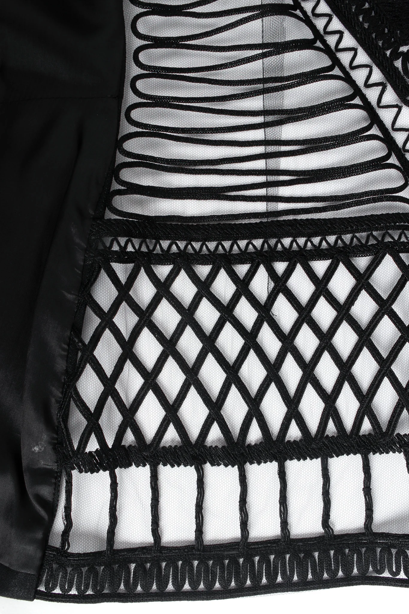 Soutache Braid Geo Mesh Blazer - Image 6