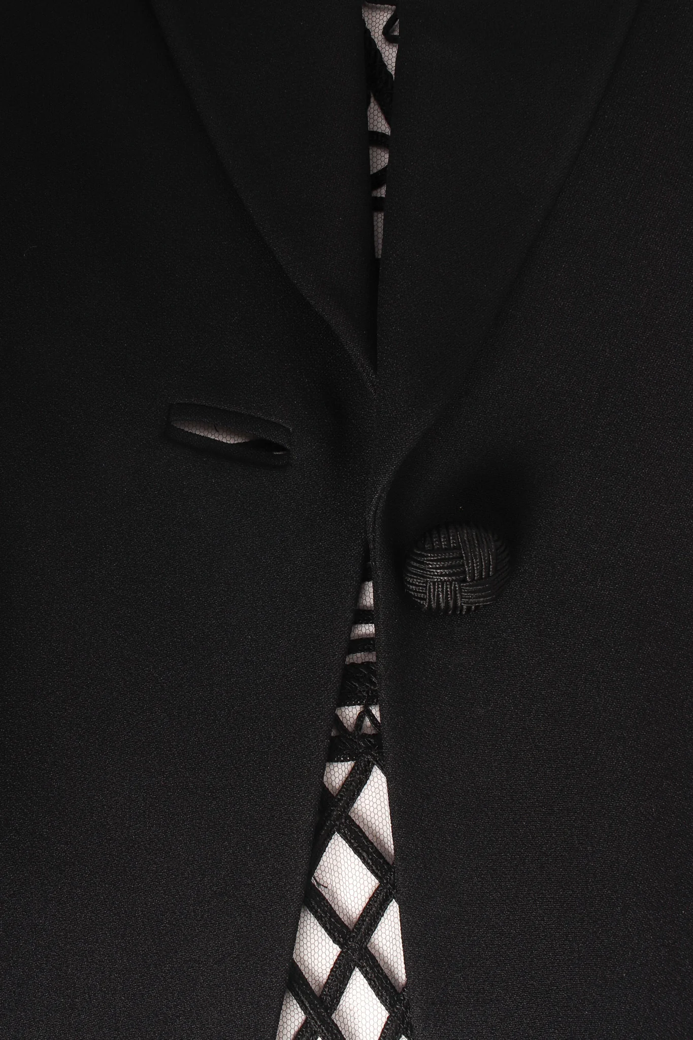 Soutache Braid Geo Mesh Blazer - Image 8