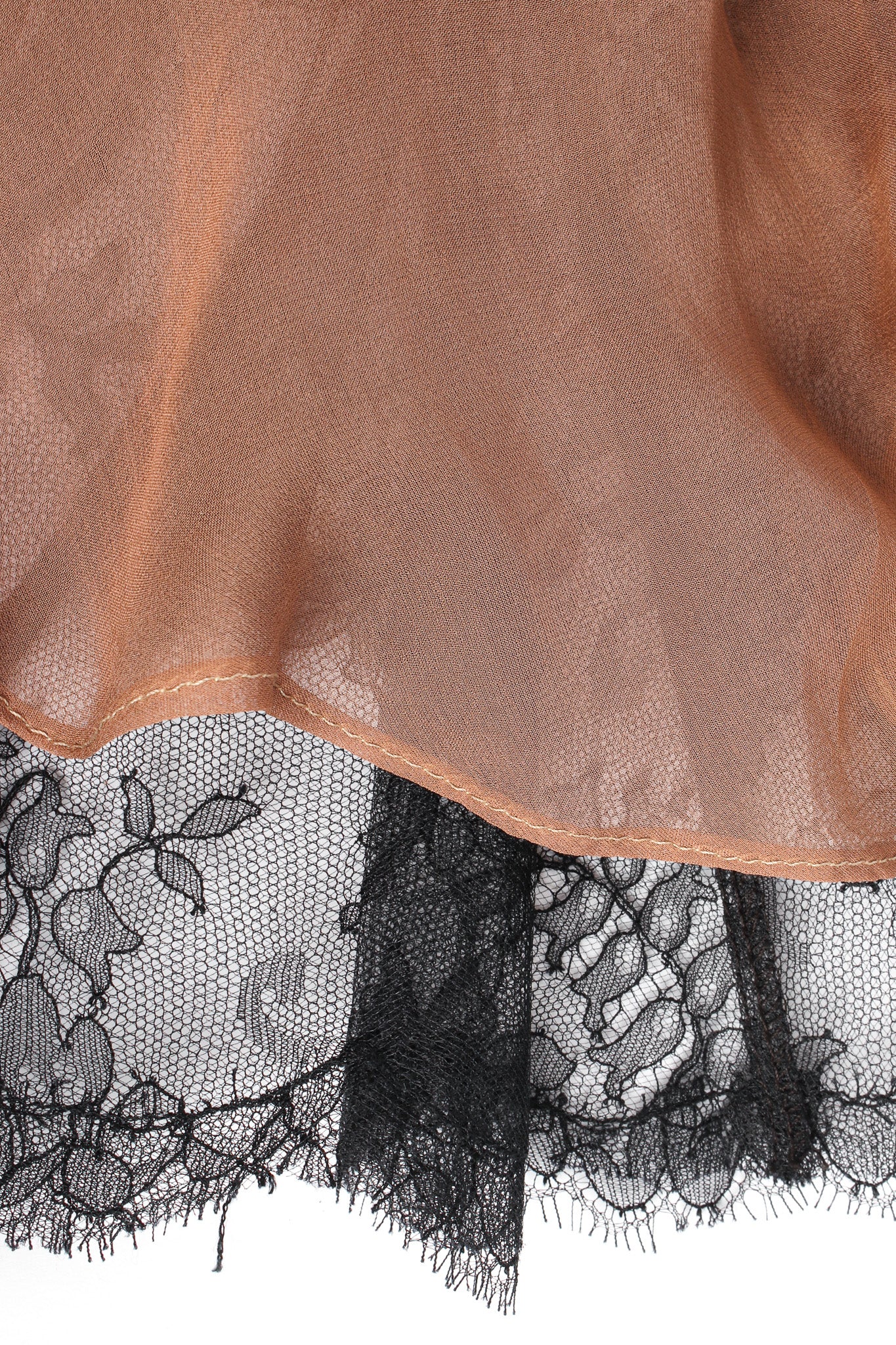 Soutache Chantilly Lace Ruffle Dress - Image 12