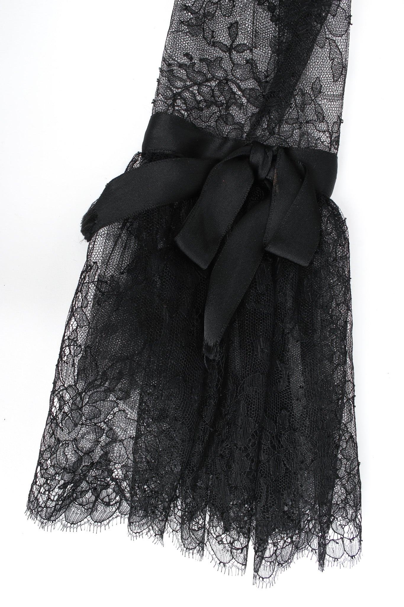 Soutache Chantilly Lace Ruffle Dress - Image 8