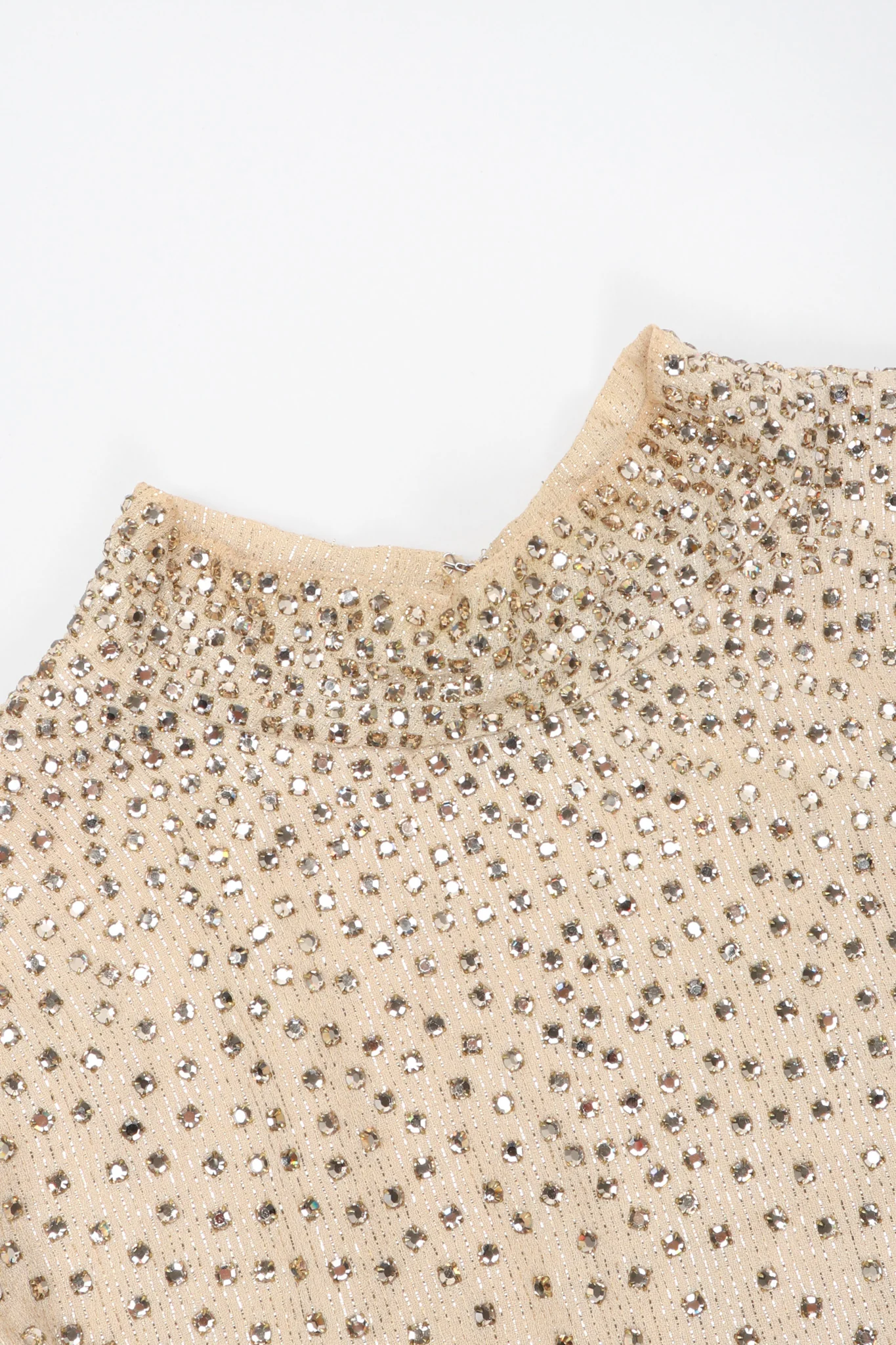 Sparkling Crystal Champagne Dress - Image 11