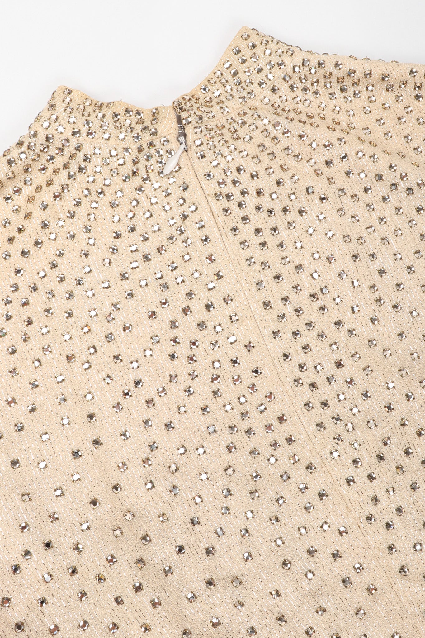 Sparkling Crystal Champagne Dress - Image 14