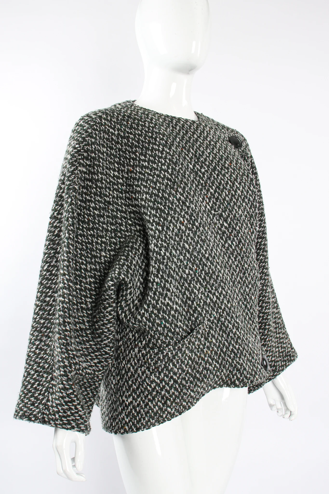 Speckled Cocoon Jacket - Image 2