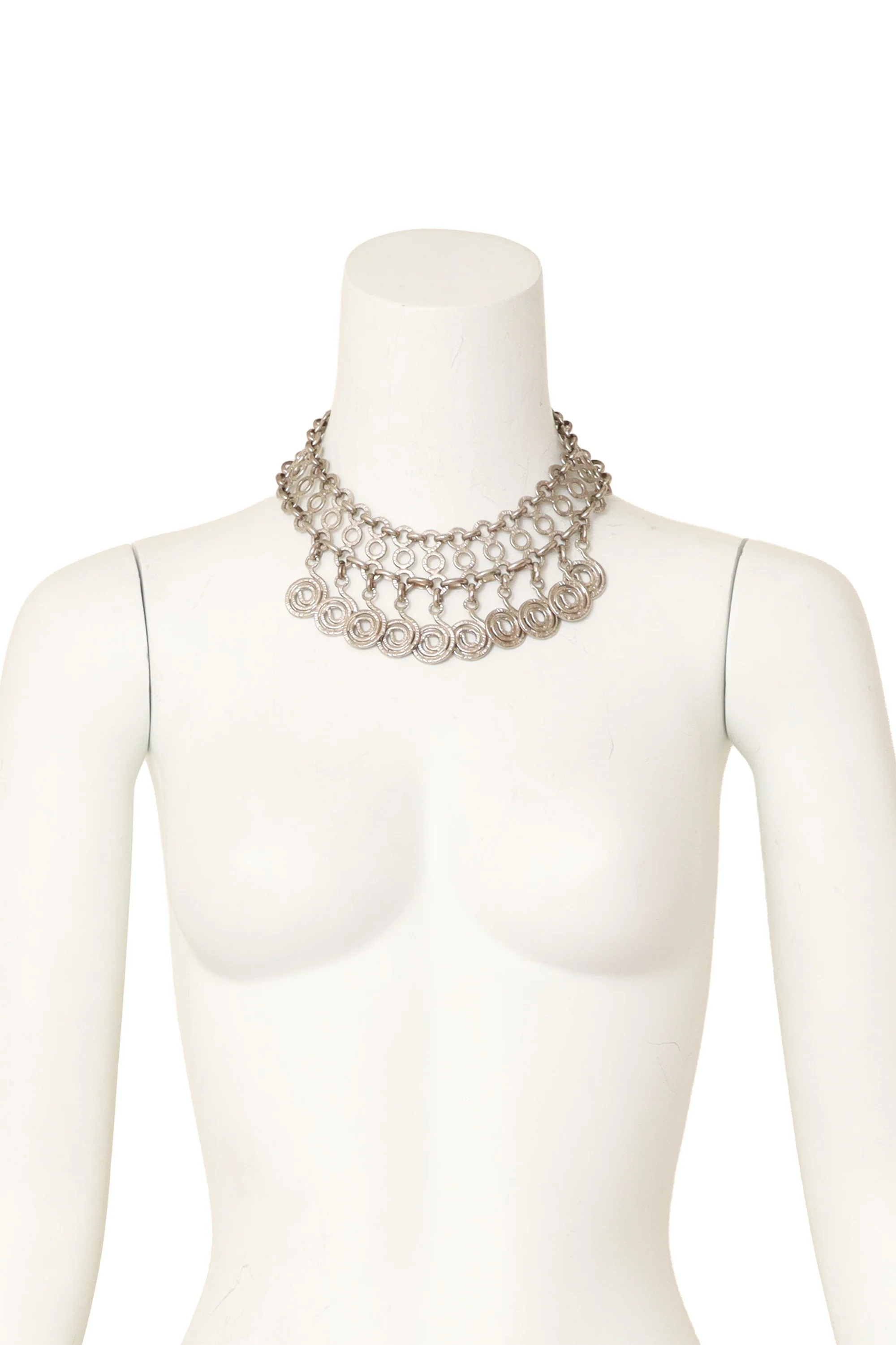 Spiral Drop Link Necklace - Image 2
