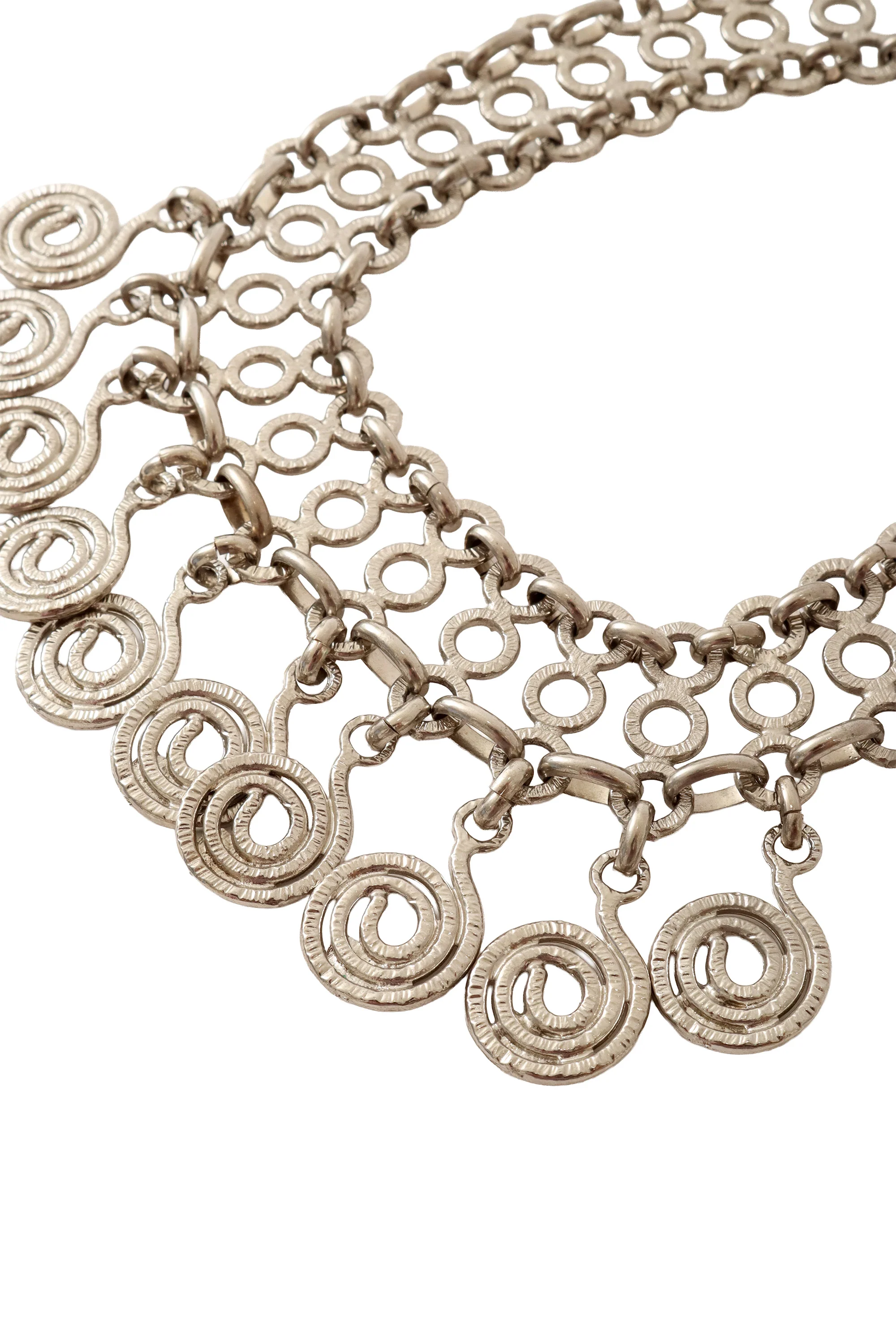 Spiral Drop Link Necklace - Image 3