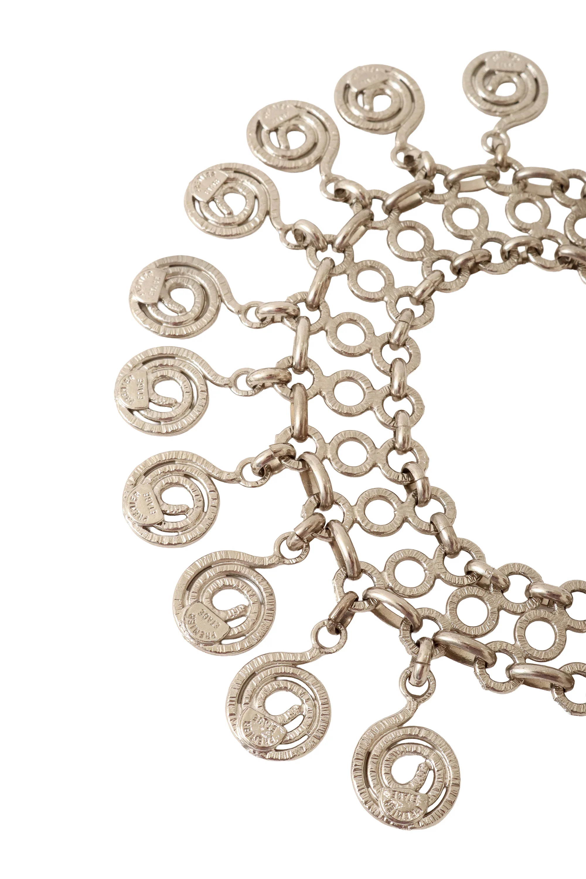 Spiral Drop Link Necklace - Image 5