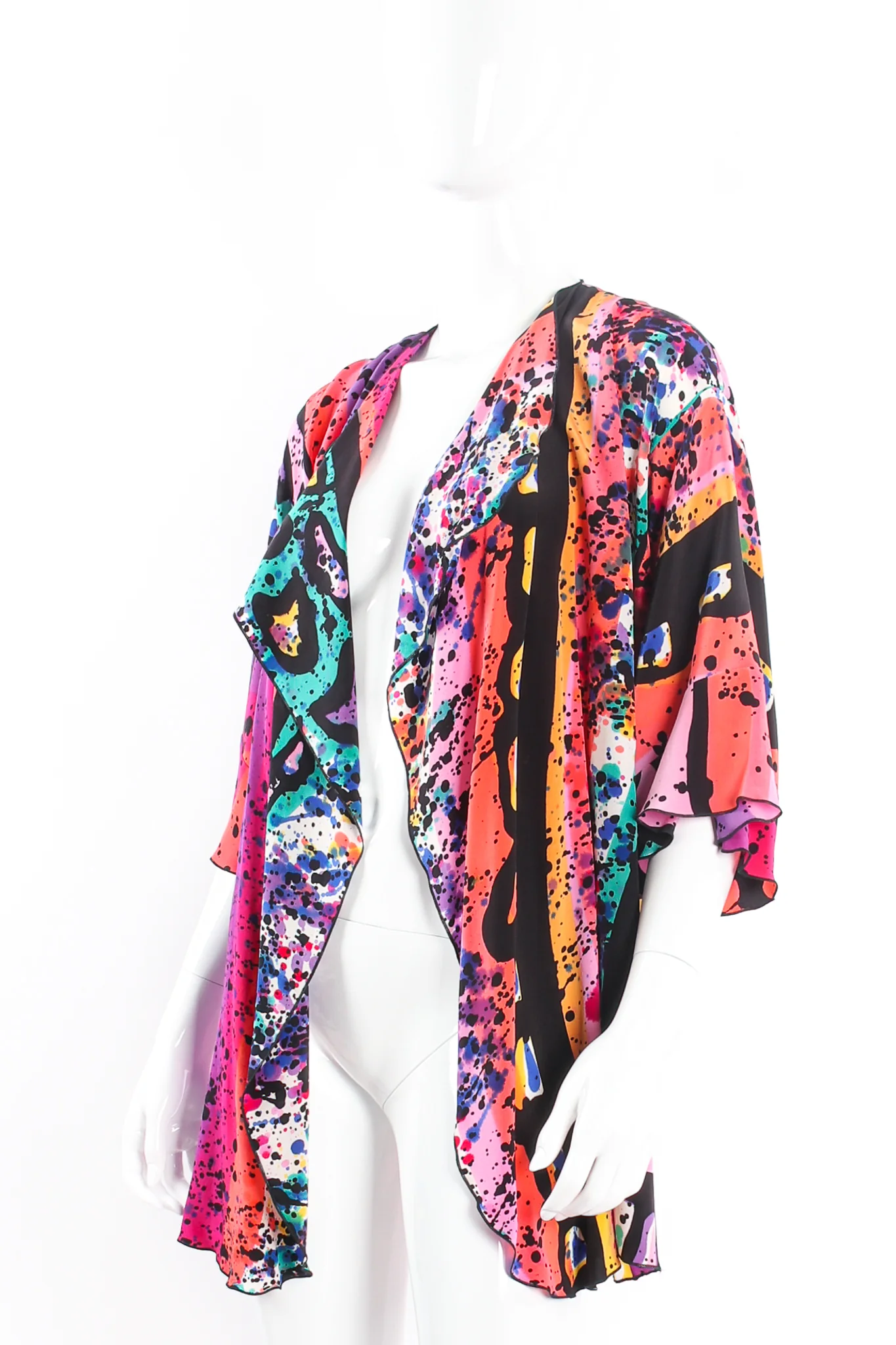 Splatter Painted Silk Jacket - Image 2