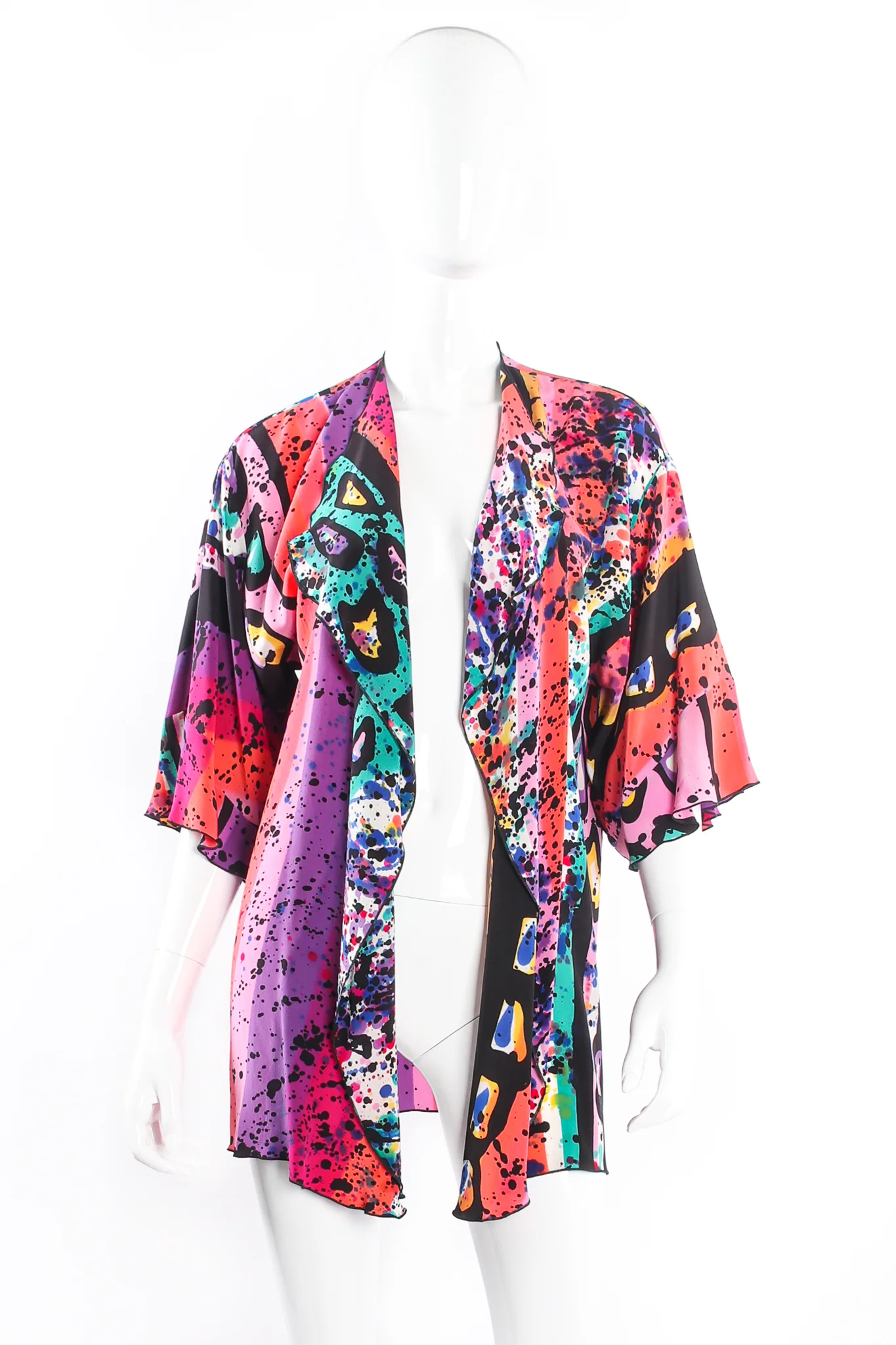 Splatter Painted Silk Jacket - Image 4