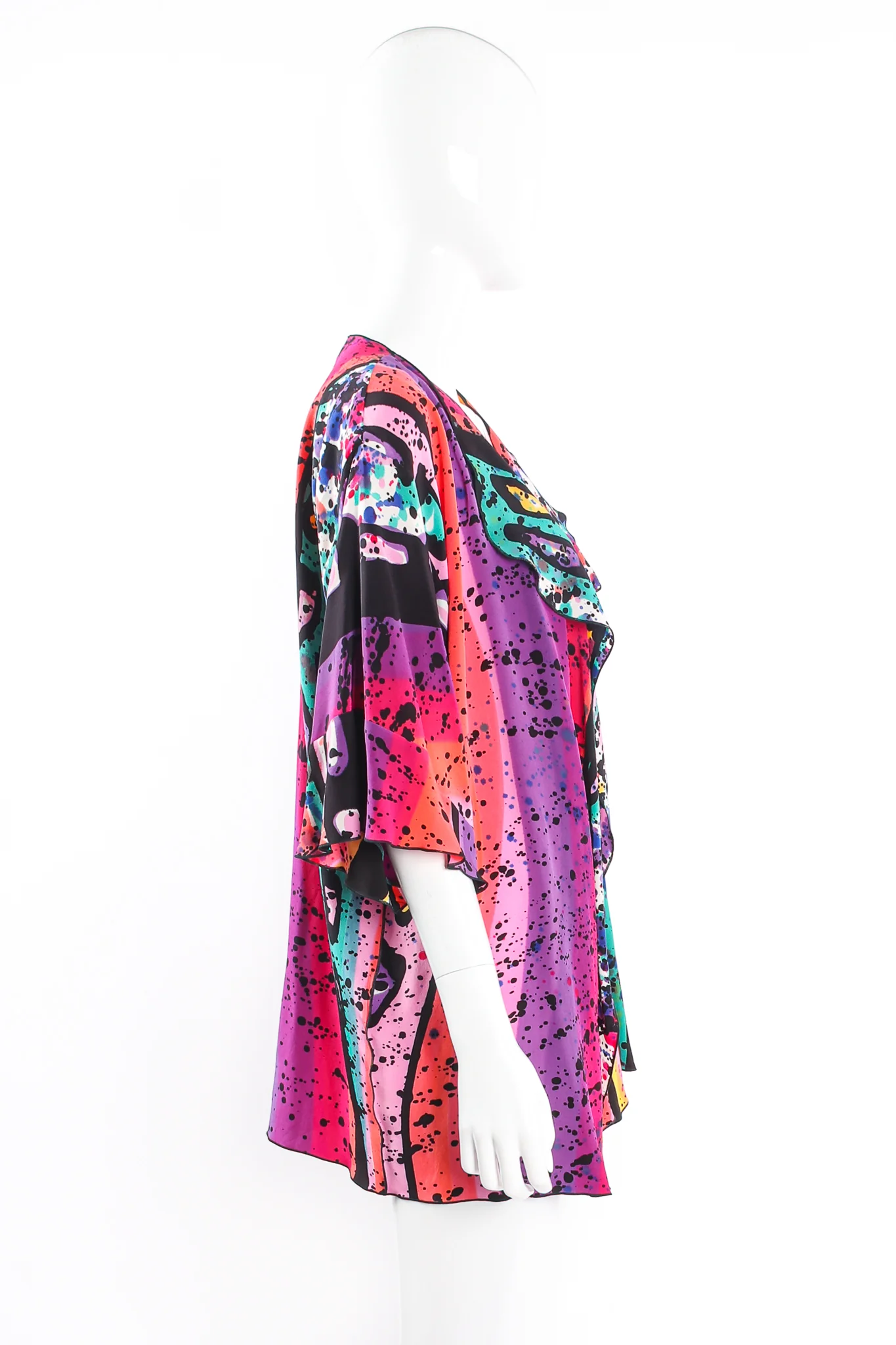 Splatter Painted Silk Jacket - Image 5