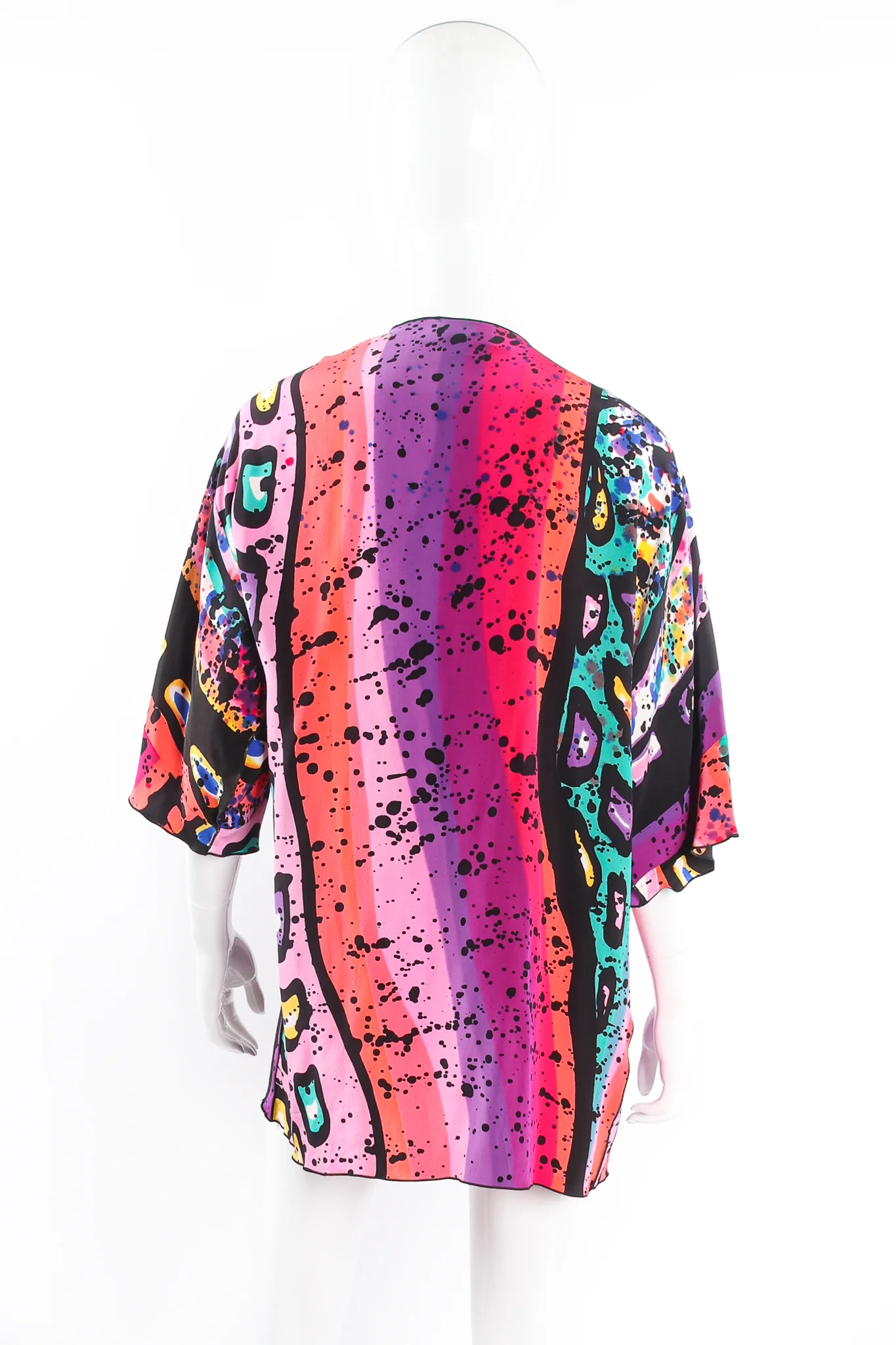 Splatter Painted Silk Jacket - Image 6