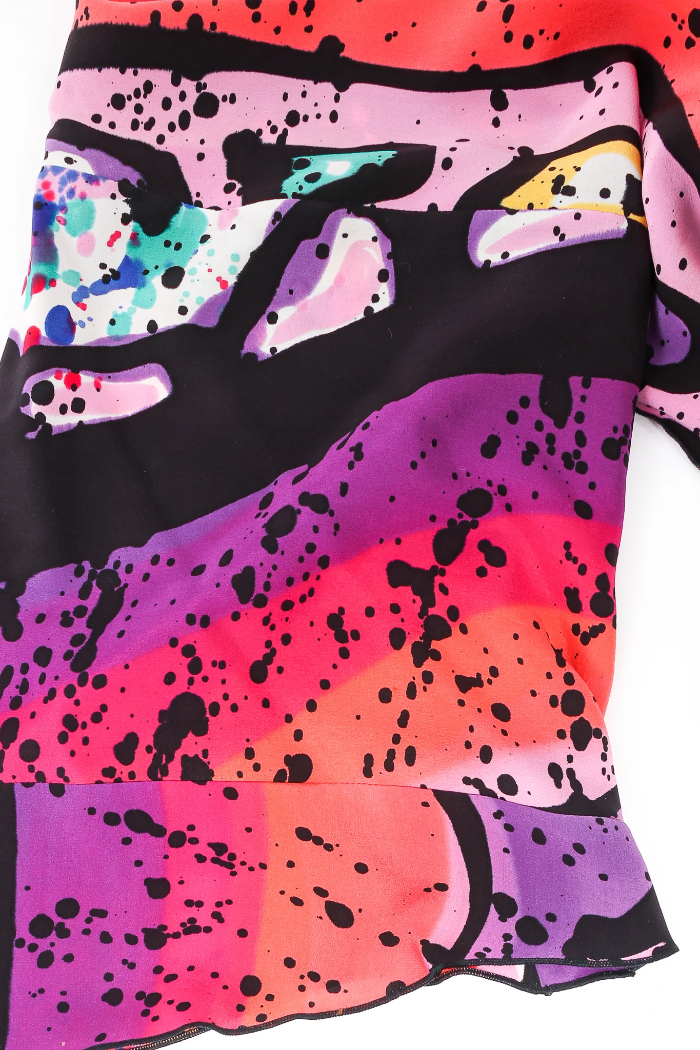 Splatter Painted Silk Jacket - Image 8