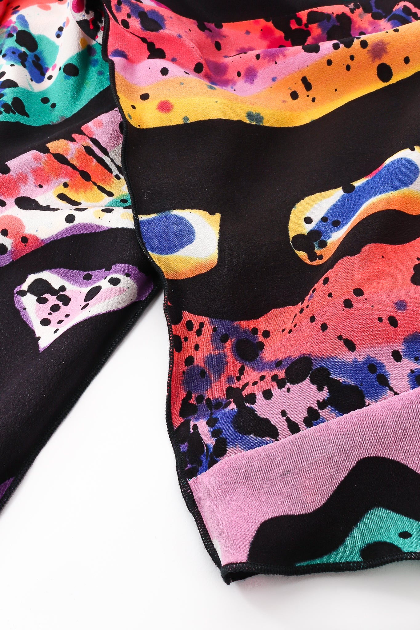 Splatter Painted Silk Jacket - Image 9