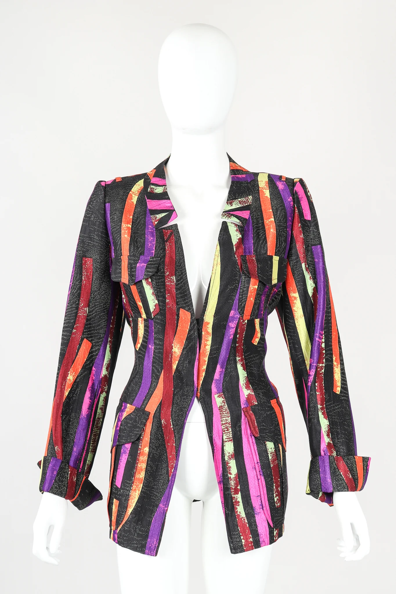 Splatter Stripe Jacket & Pant Suit - Image 3