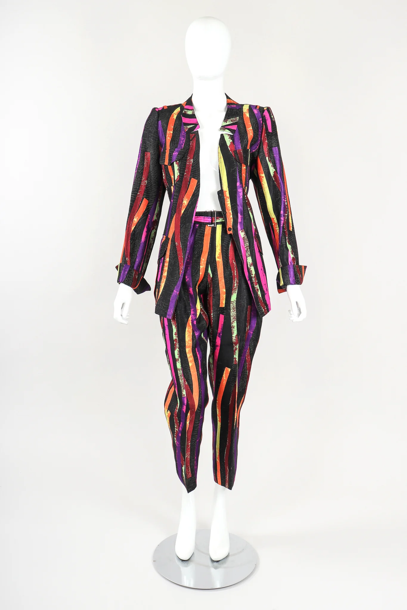 Splatter Stripe Jacket & Pant Suit - Image 6
