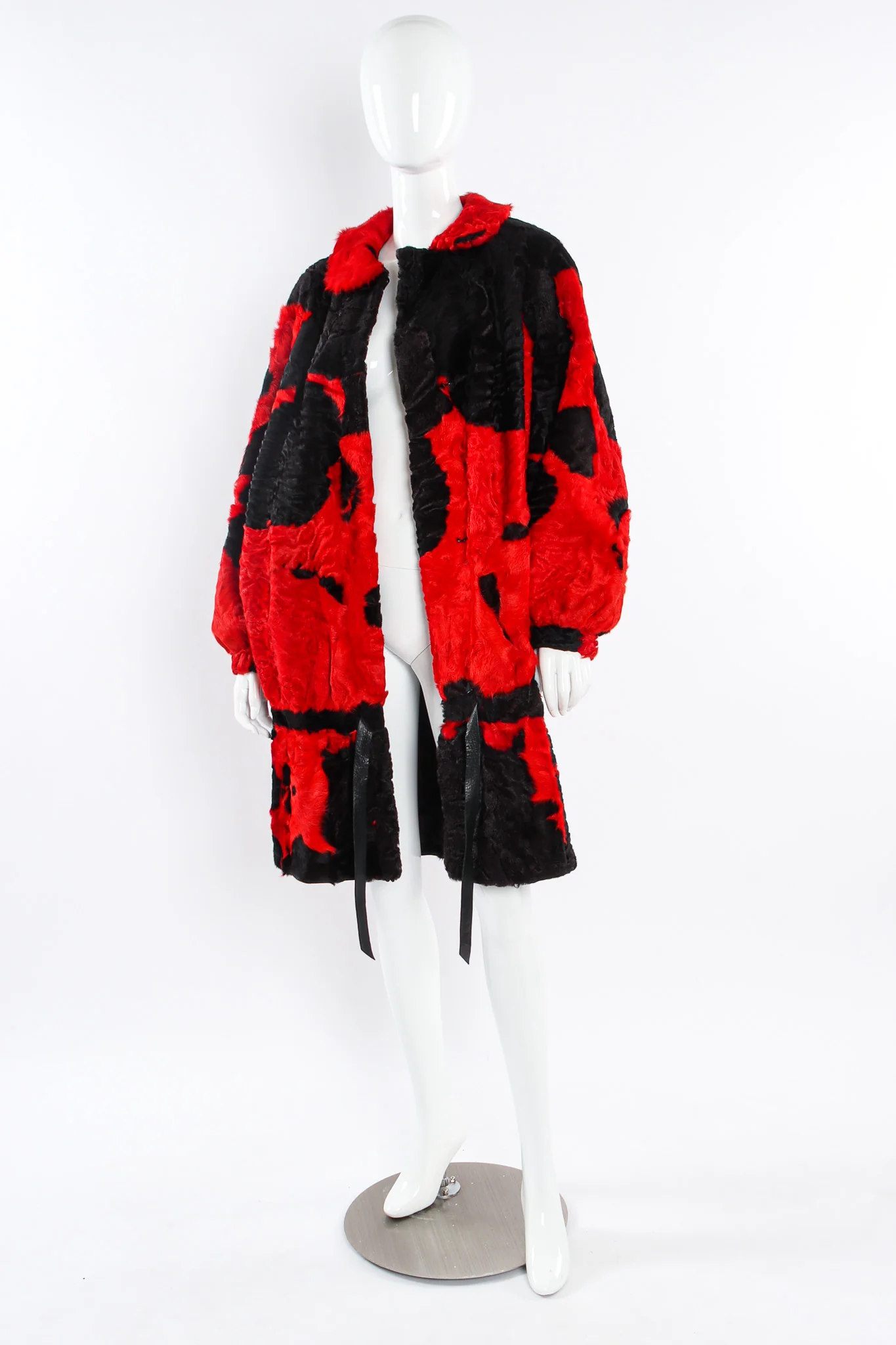 Splotch Lamb Fur Coat - Image 3